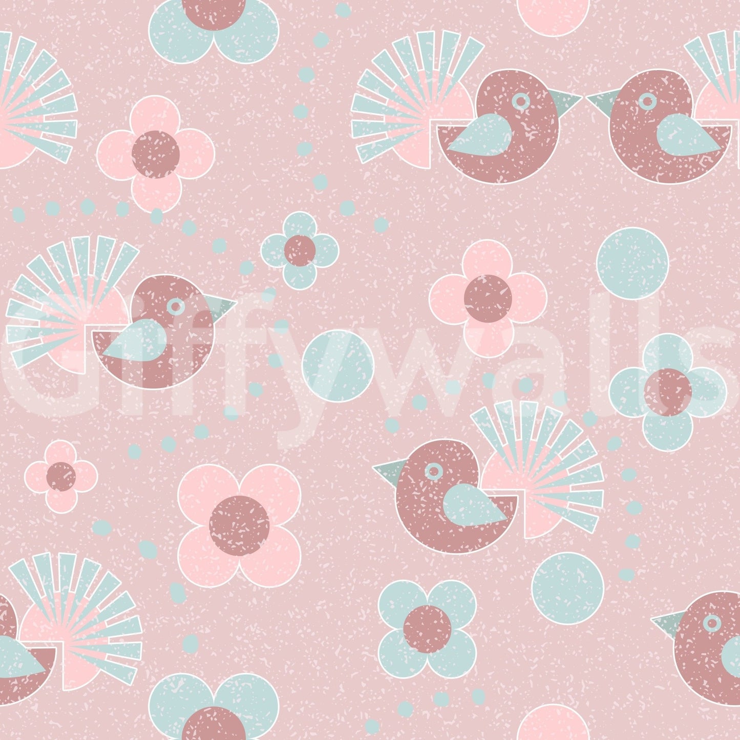 Rosebird Delight Wallpaper