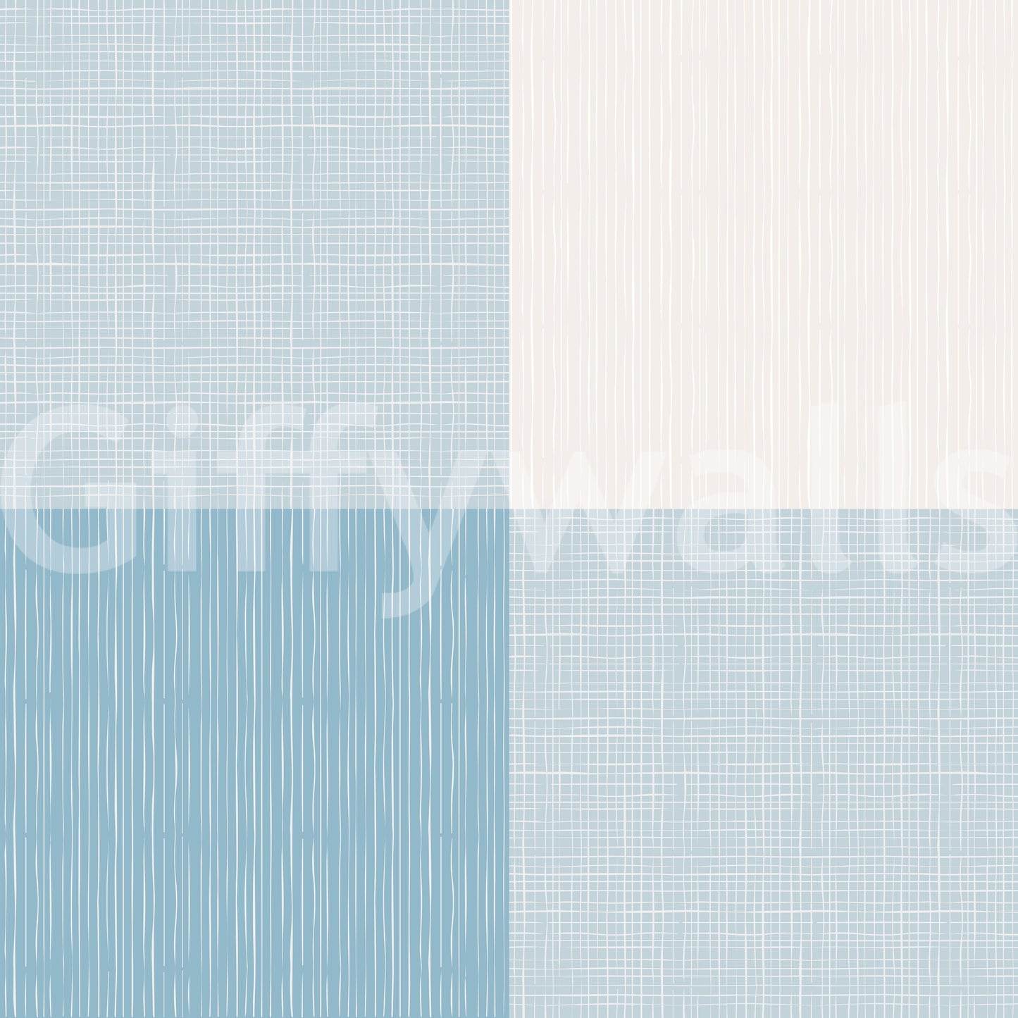 Rustic Buffalo Plaid Light Blue Wallpaper