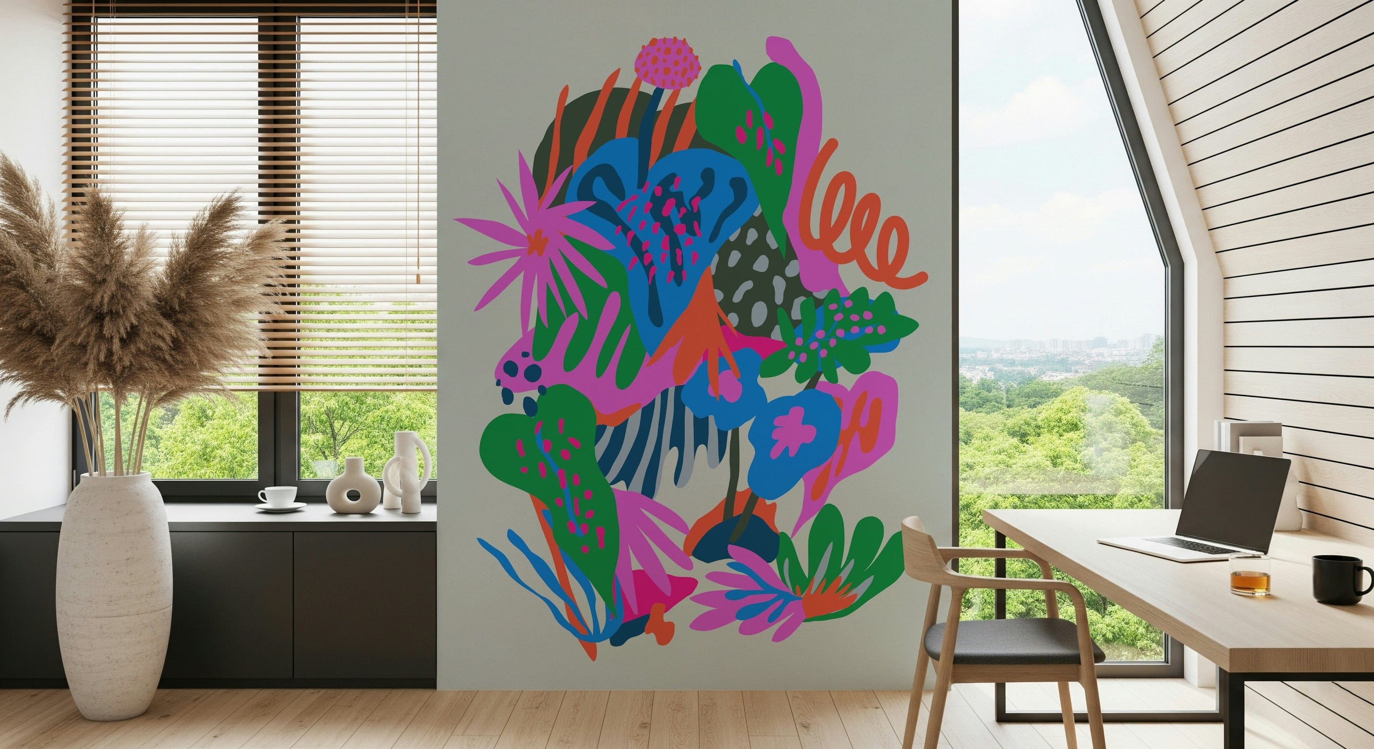 Secret Garden Floral Wall Mural