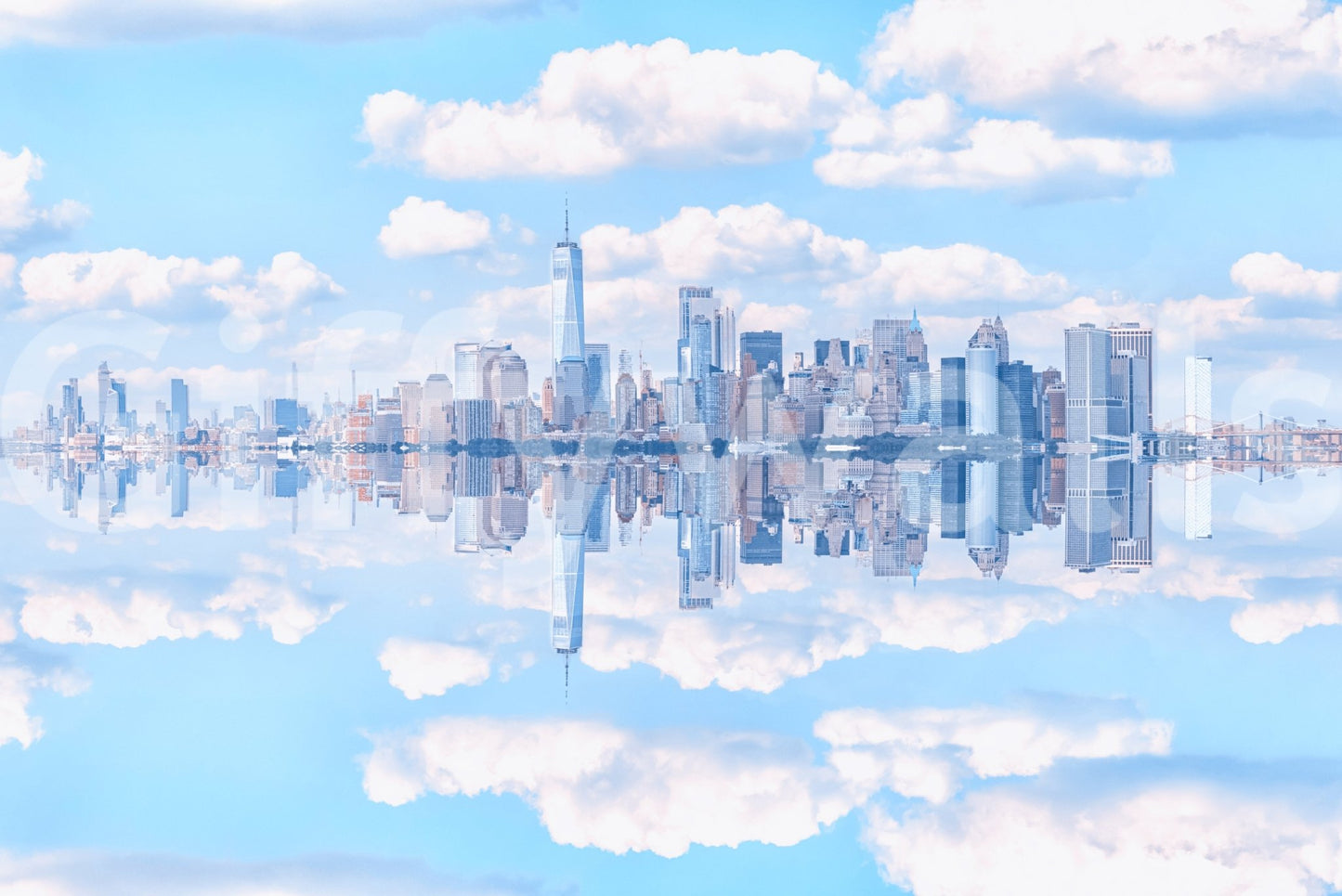 Skyline Reflection Wall Mural