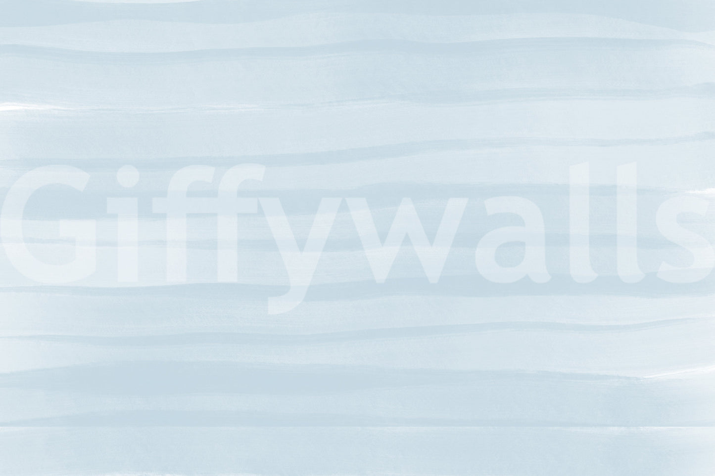 Soft Blue Tide wallpaper close-up showing the pattern detail of pale blue horizontal watercolor wash bands
