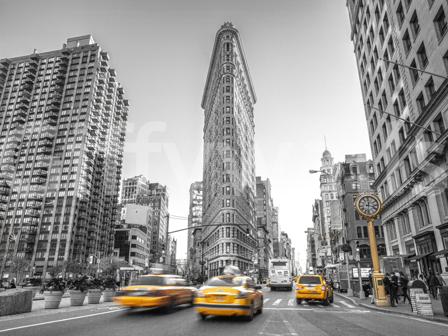 Wall decor with a sense of movement and iconic landmark.