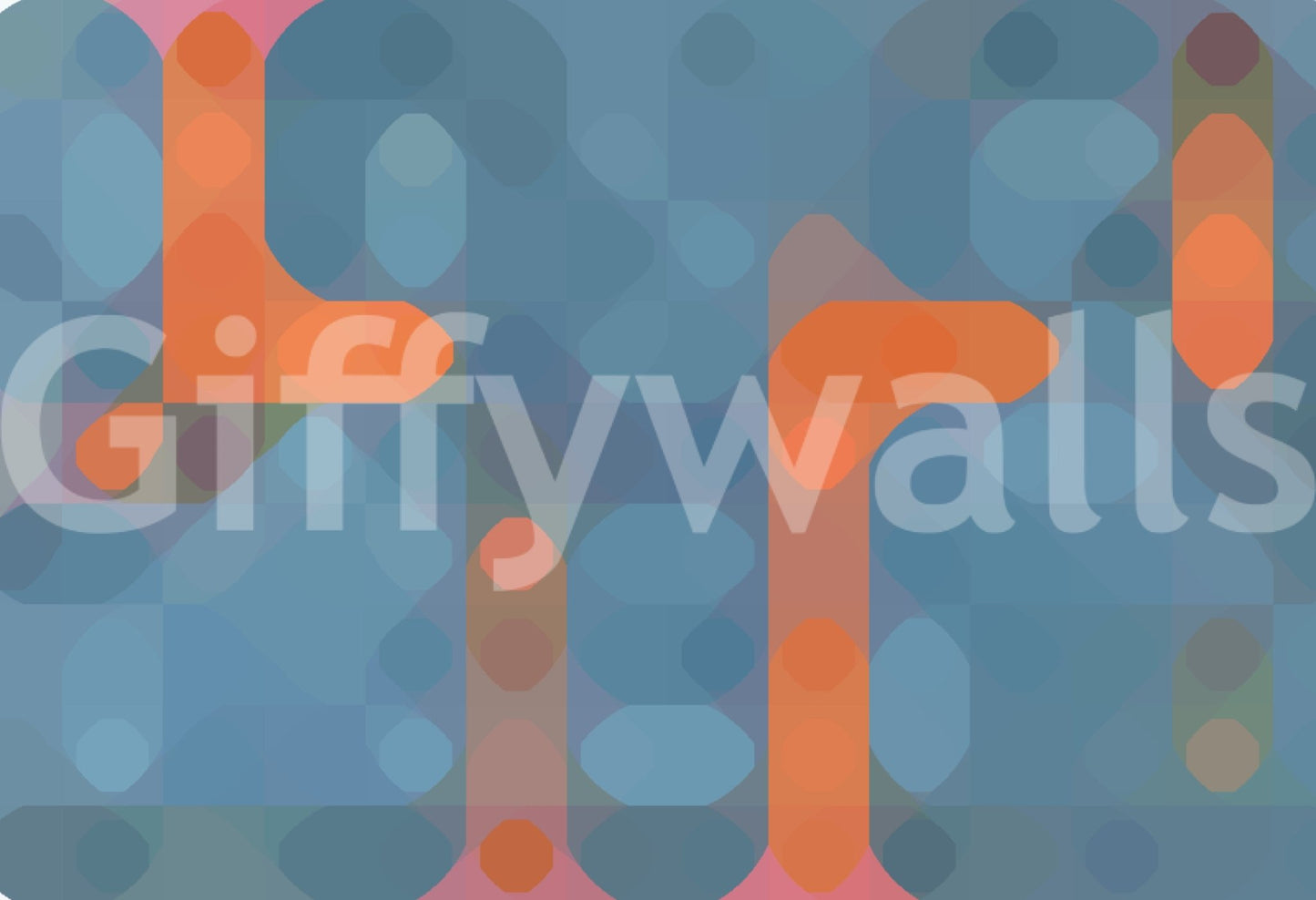 Urban night theme wall mural in cool hues