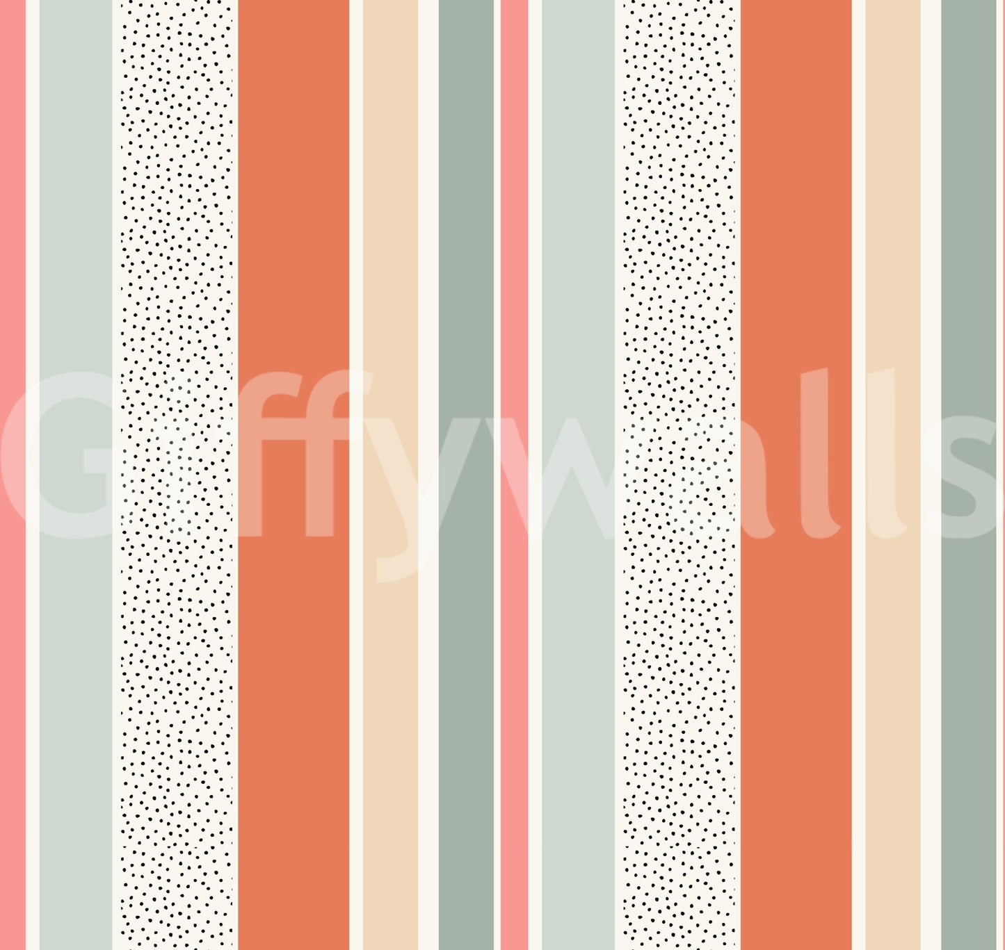 Summer stripes design in soft tones for tranquil interiors