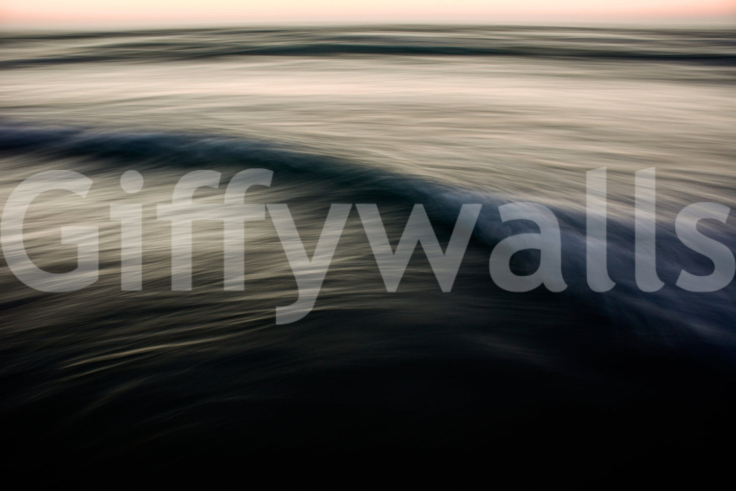 A high-quality serene ocean wall mural for walls.