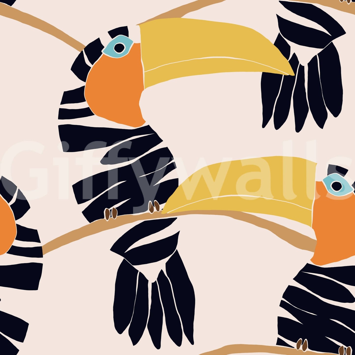 Toucans on Parade Wallpaper