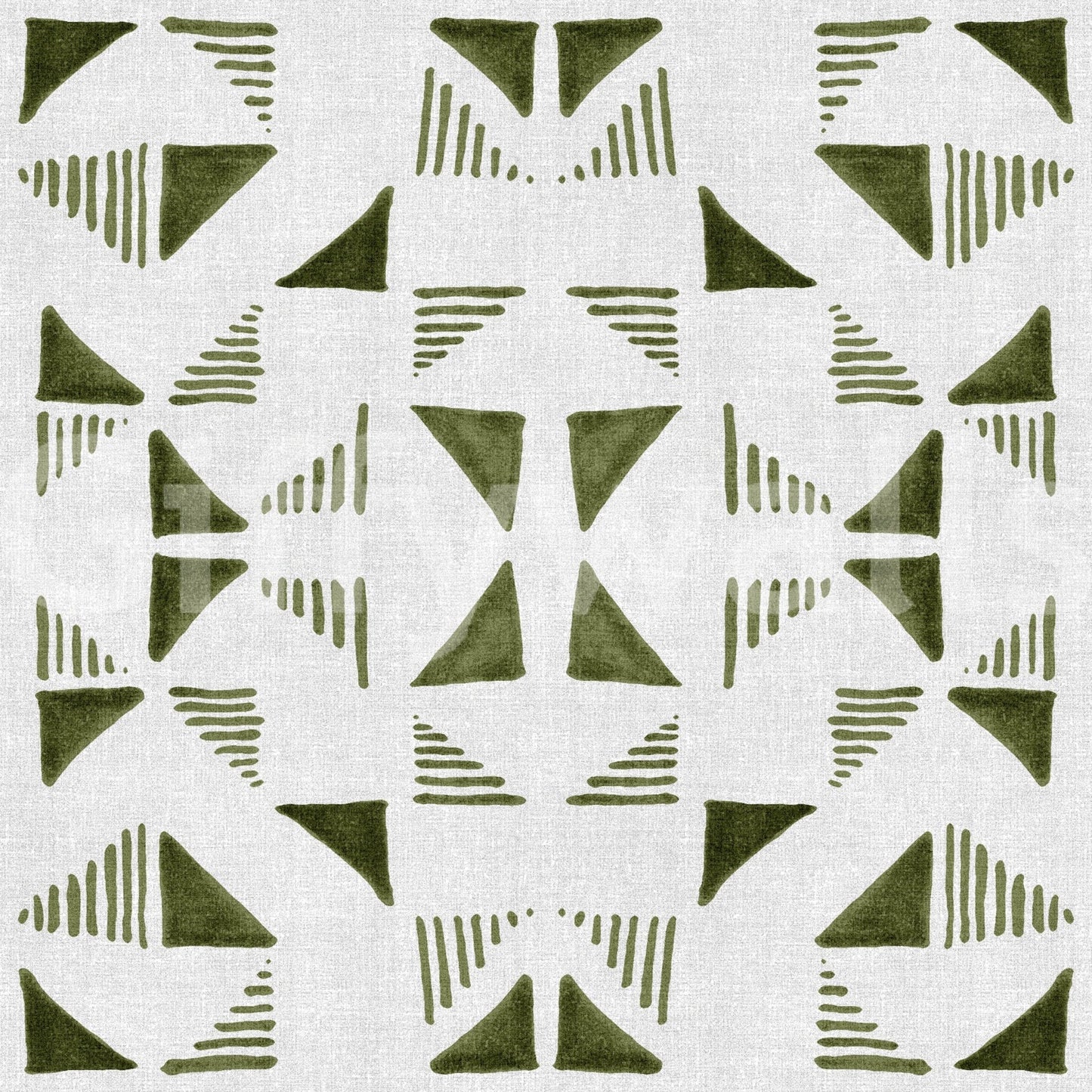 Triangles Composition Light Olive Wallpaper