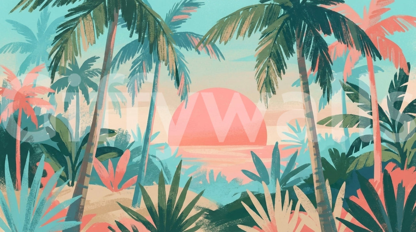 Tropical Calm Wall Mural