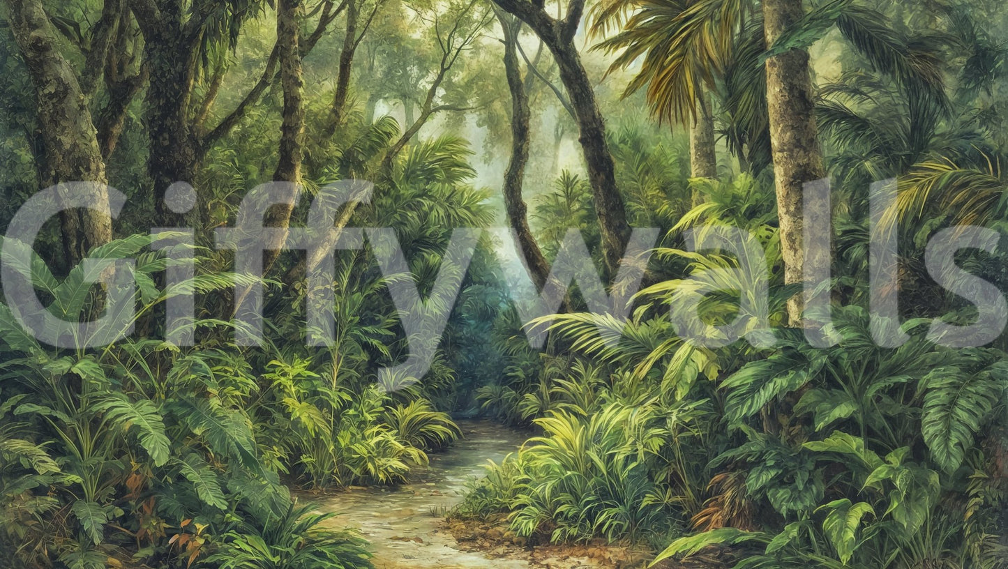 The design is non-realistic and interpretive.