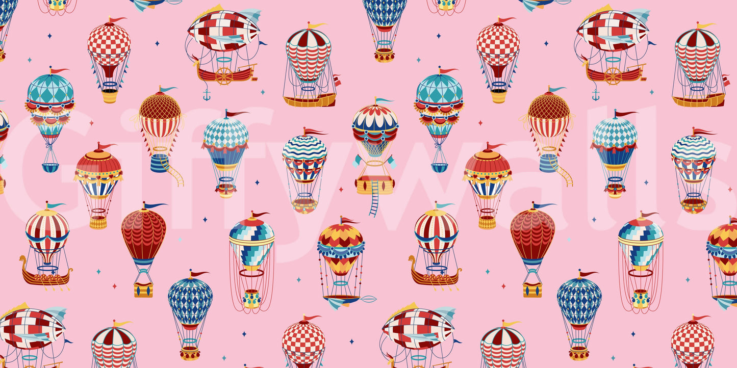 Vintage Balloon Voyage Wall Mural -2735488