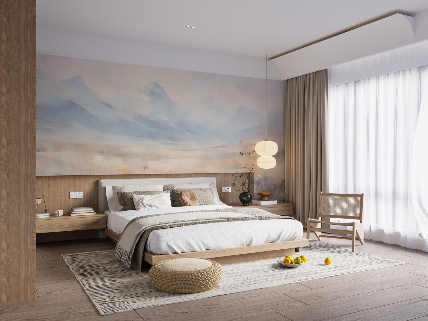 Create a vibrant, nature-filled ambiance with California spring wallpaper murals.