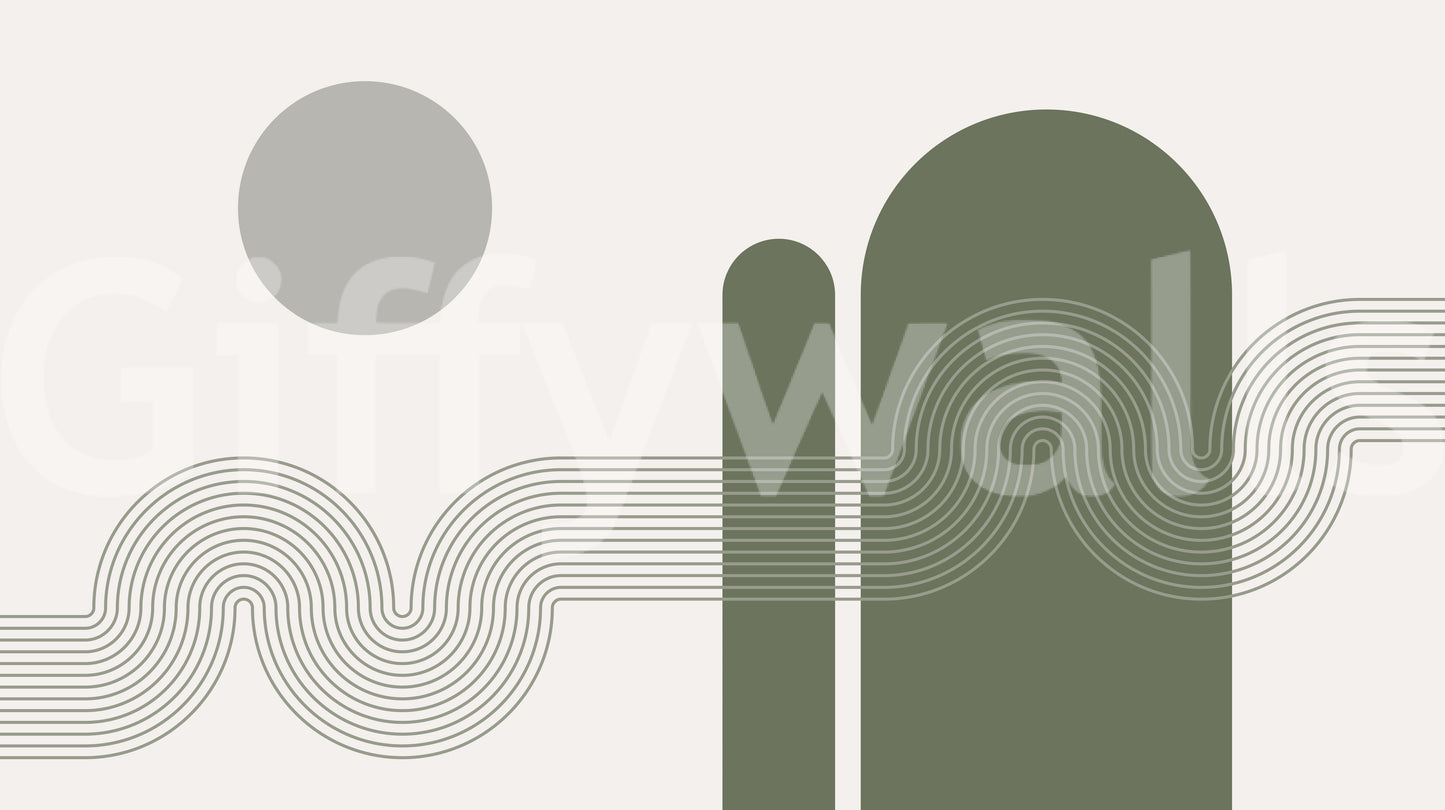 The Serenity of Curves Wall Mural