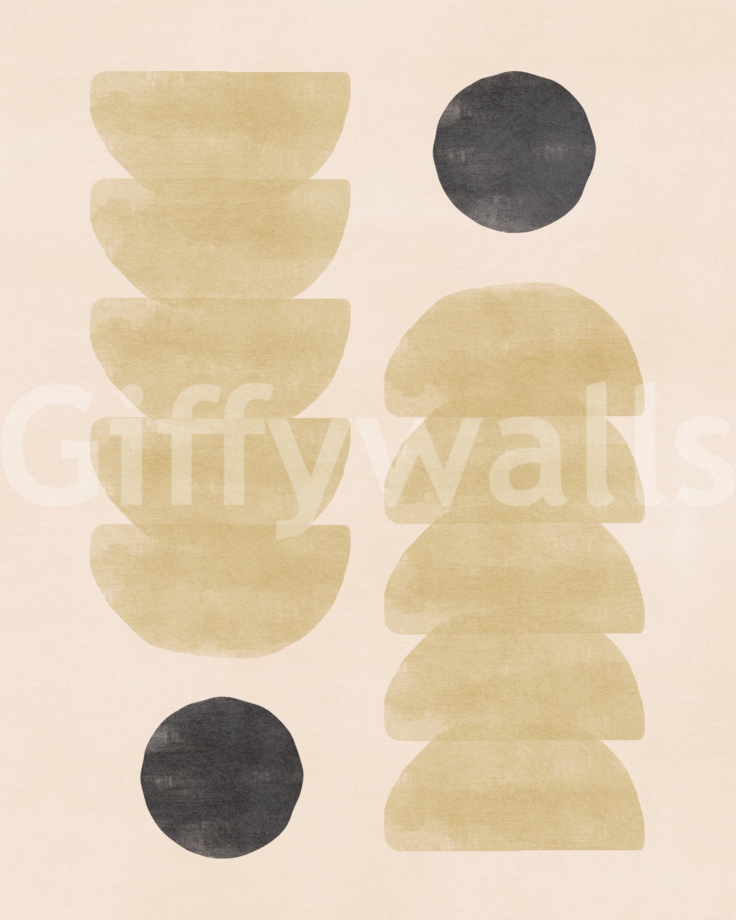 Contemporary Zen wall mural