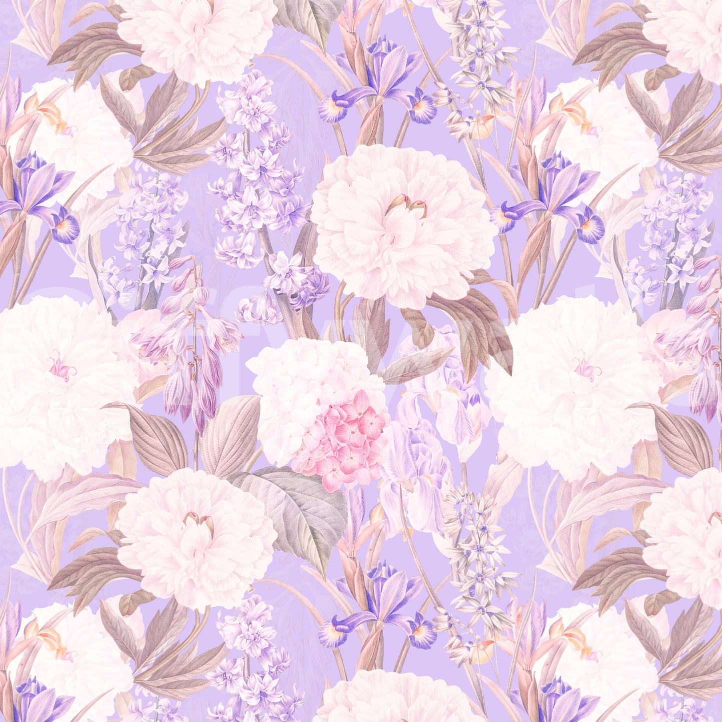 Blended peony flower wallpaper