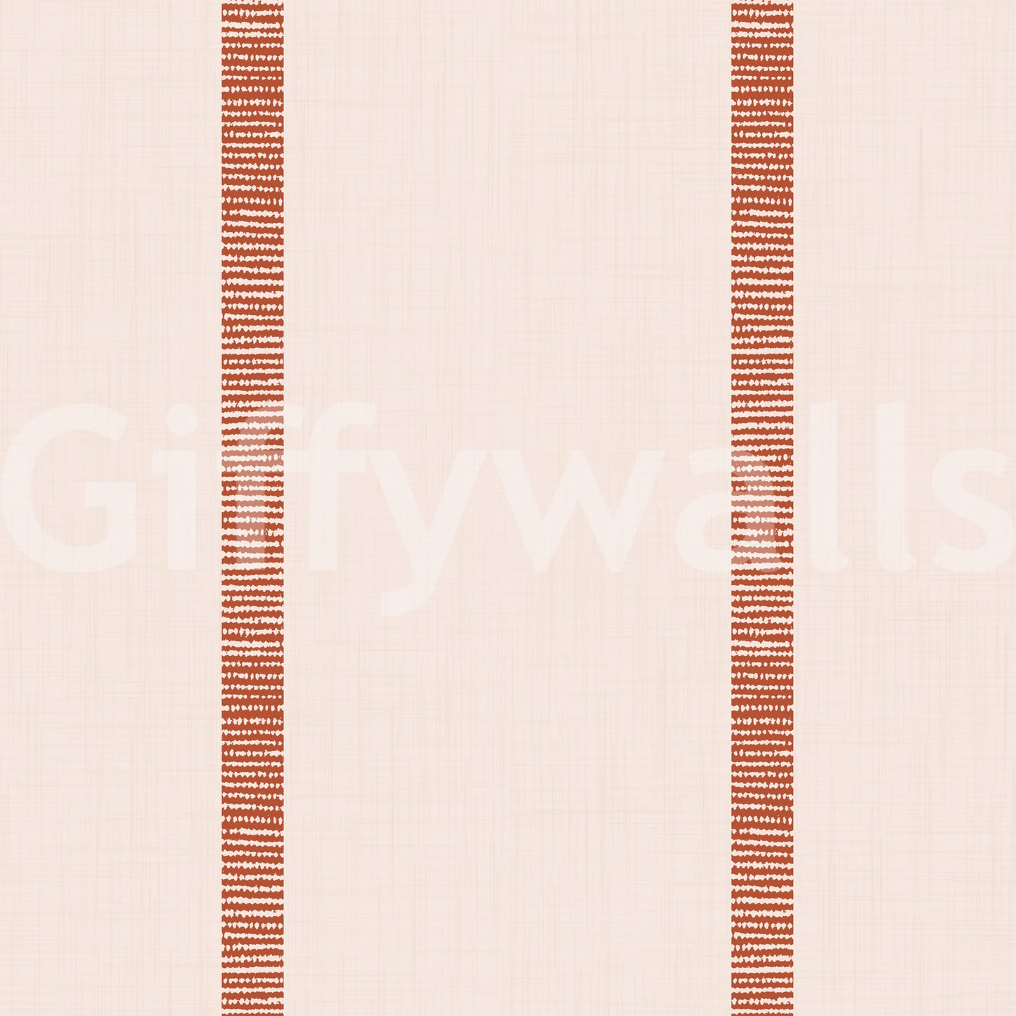 Boho Golden Harmony Stripes Beige Terracotta Wallpaper