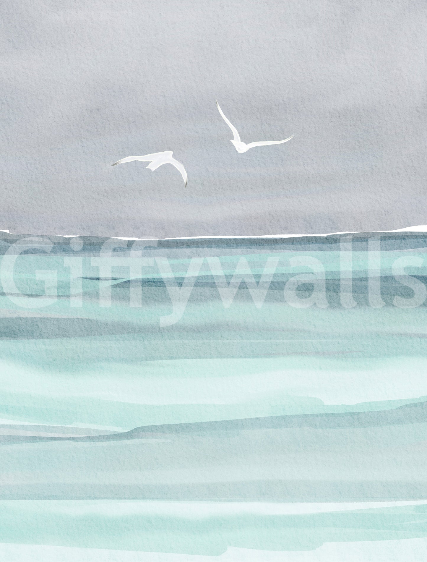 Calm seaside wallpaper design