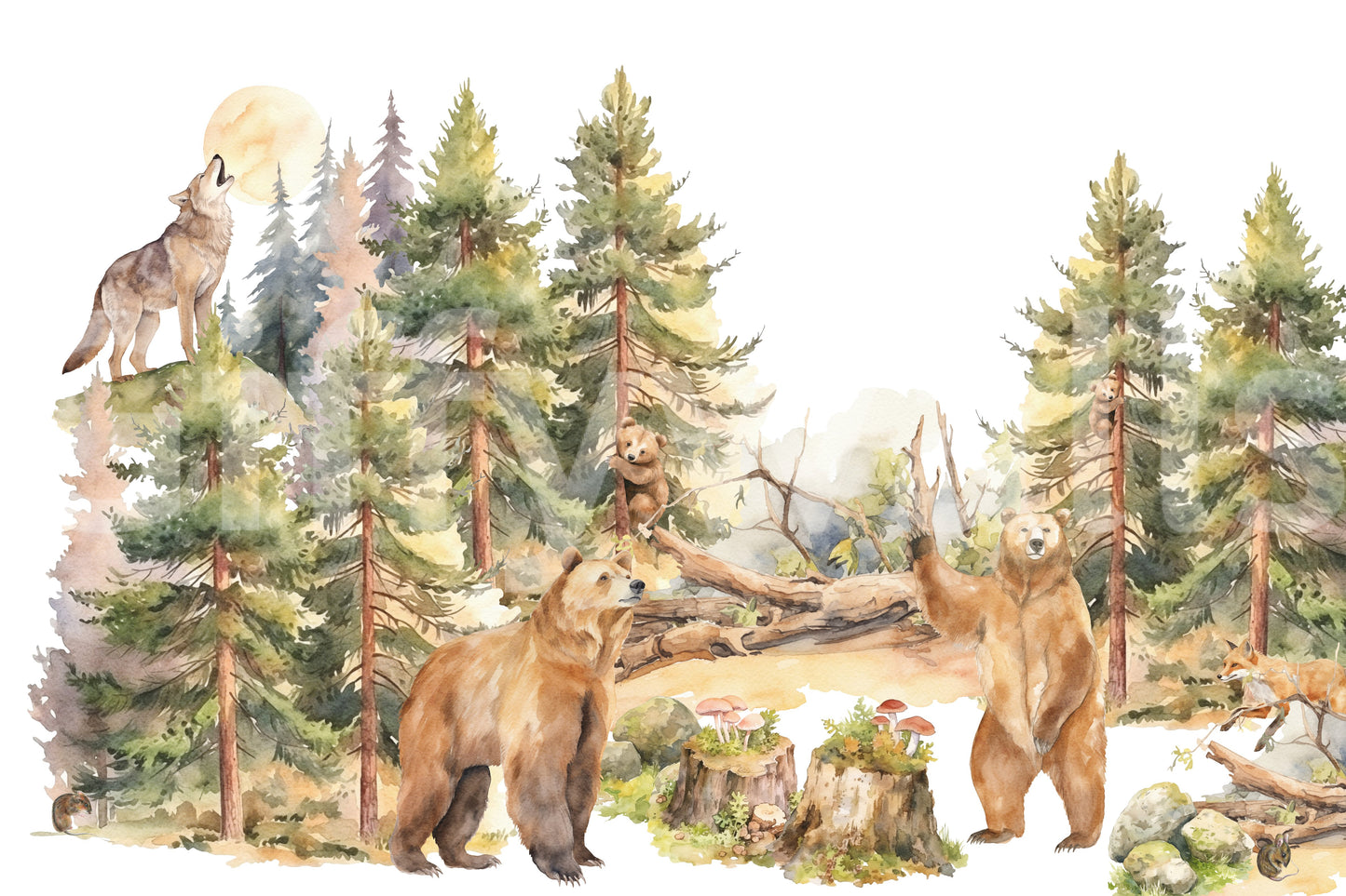 Nature-inspired wallpaper for calming rooms