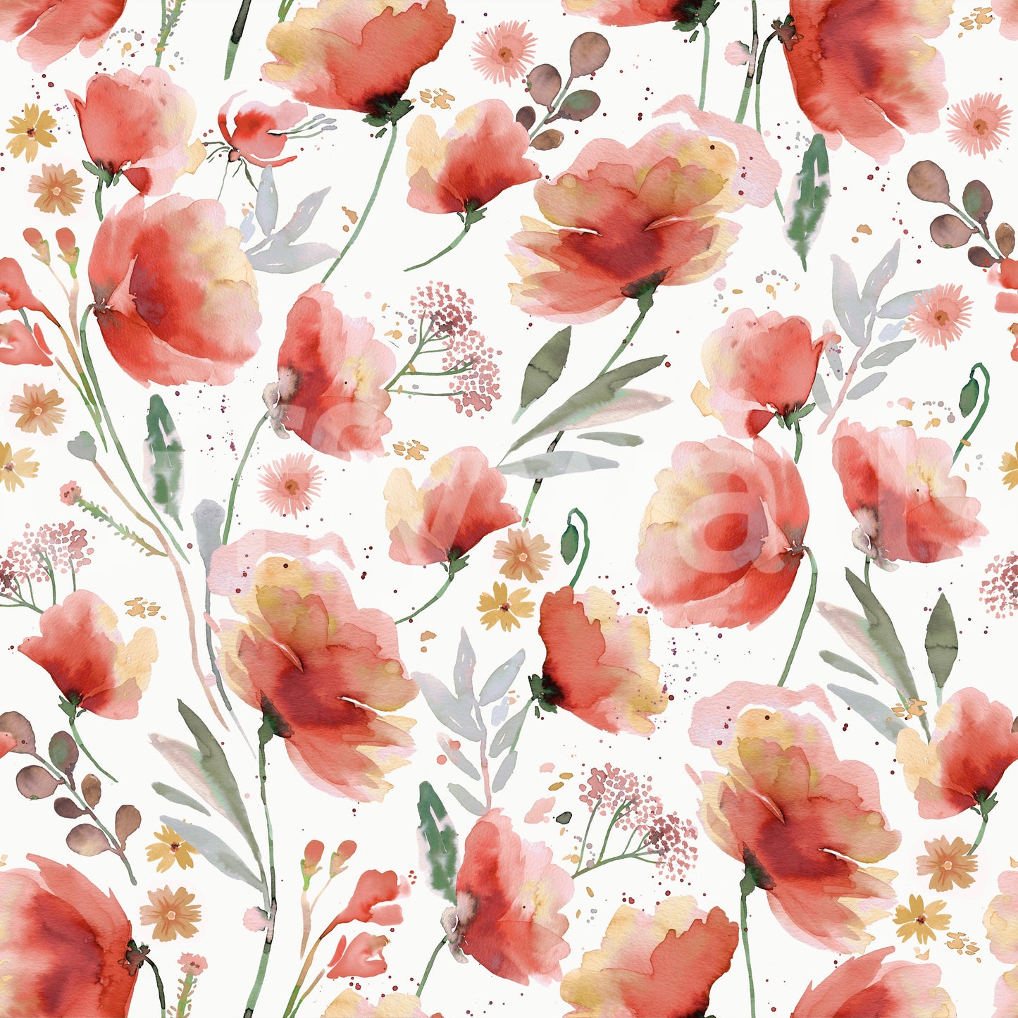 Gentle and warm floral design for peaceful living spaces.