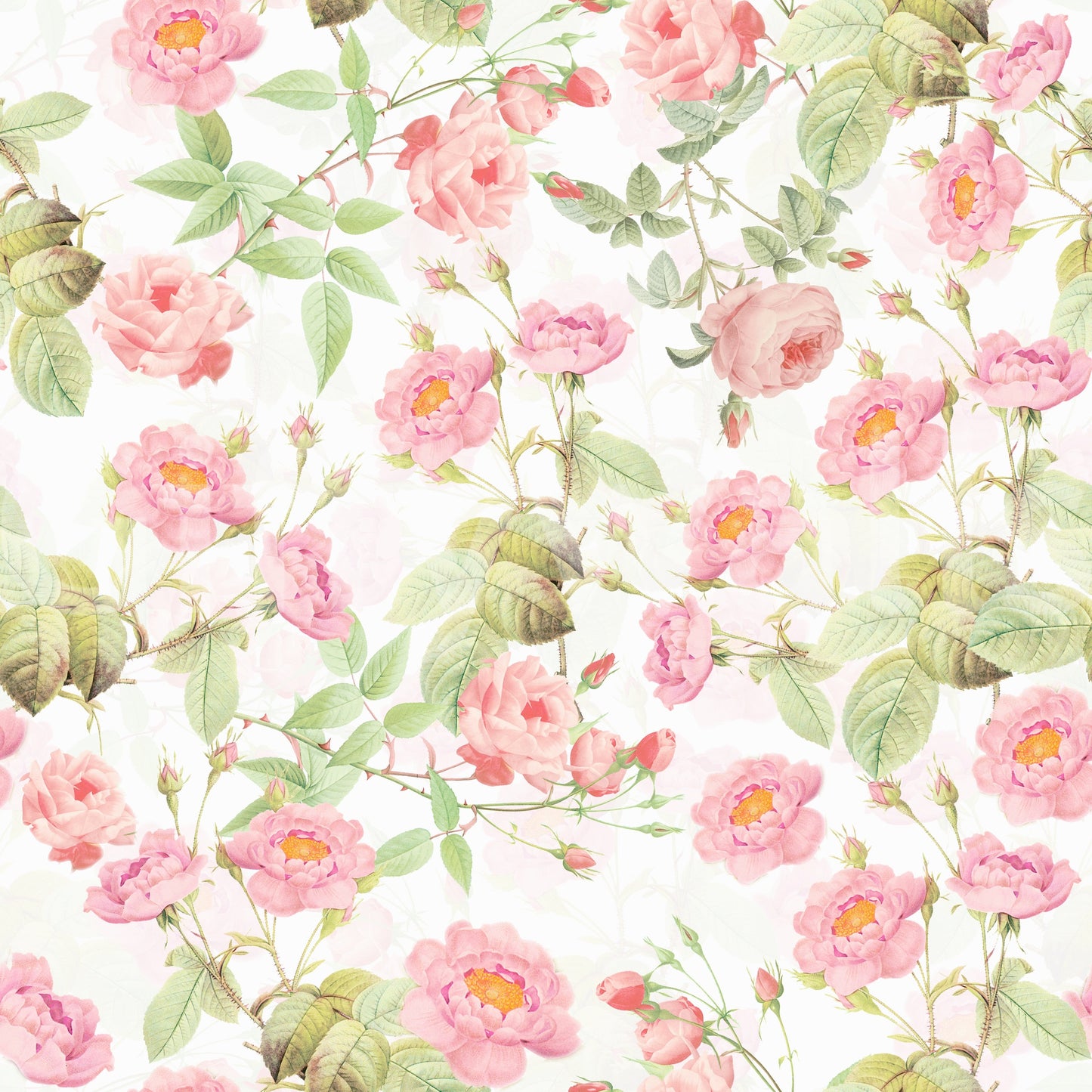 Elegant rose pattern wallpaper for peaceful spaces