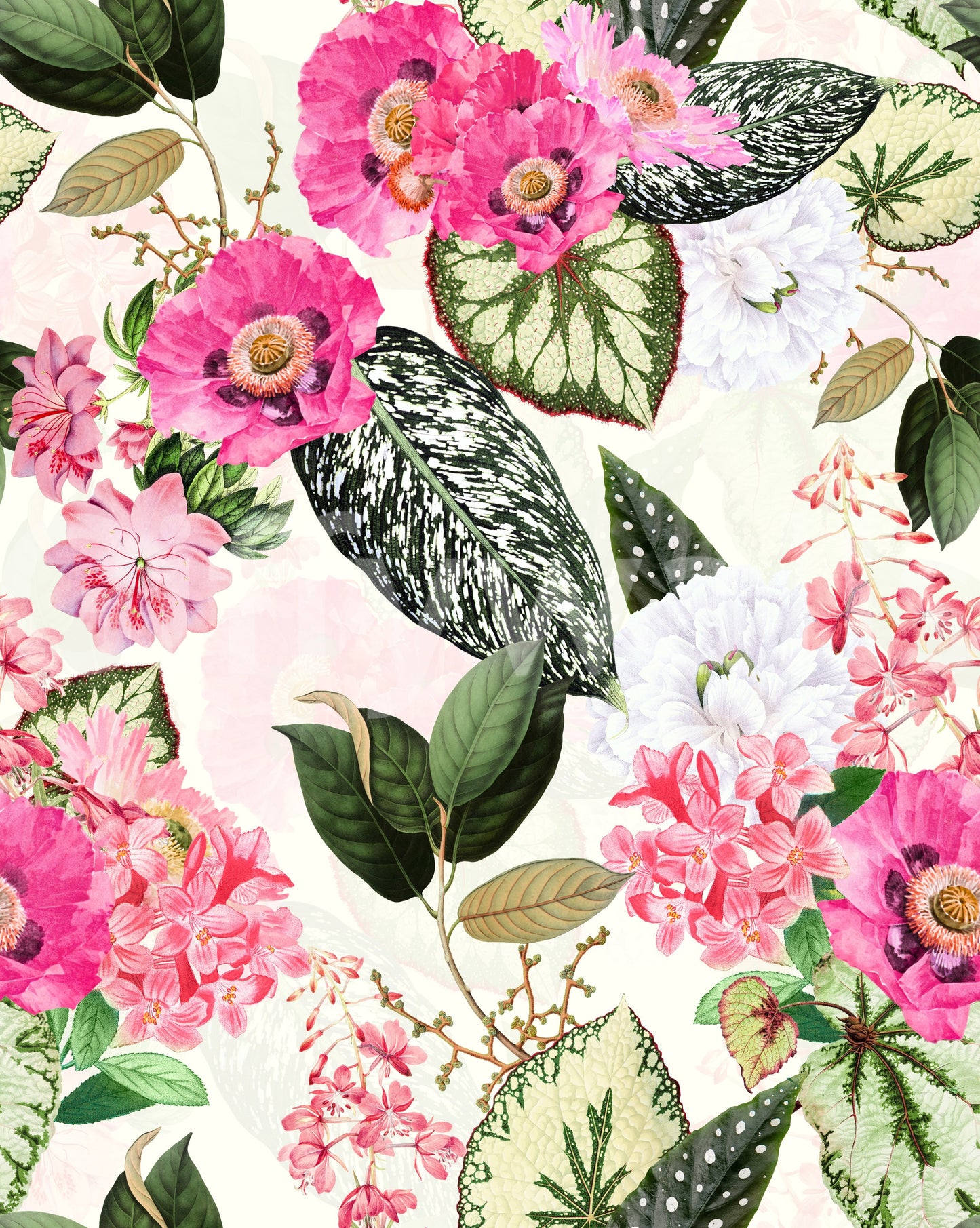 Serene, nature-filled wallpaper perfect for creating peaceful spaces