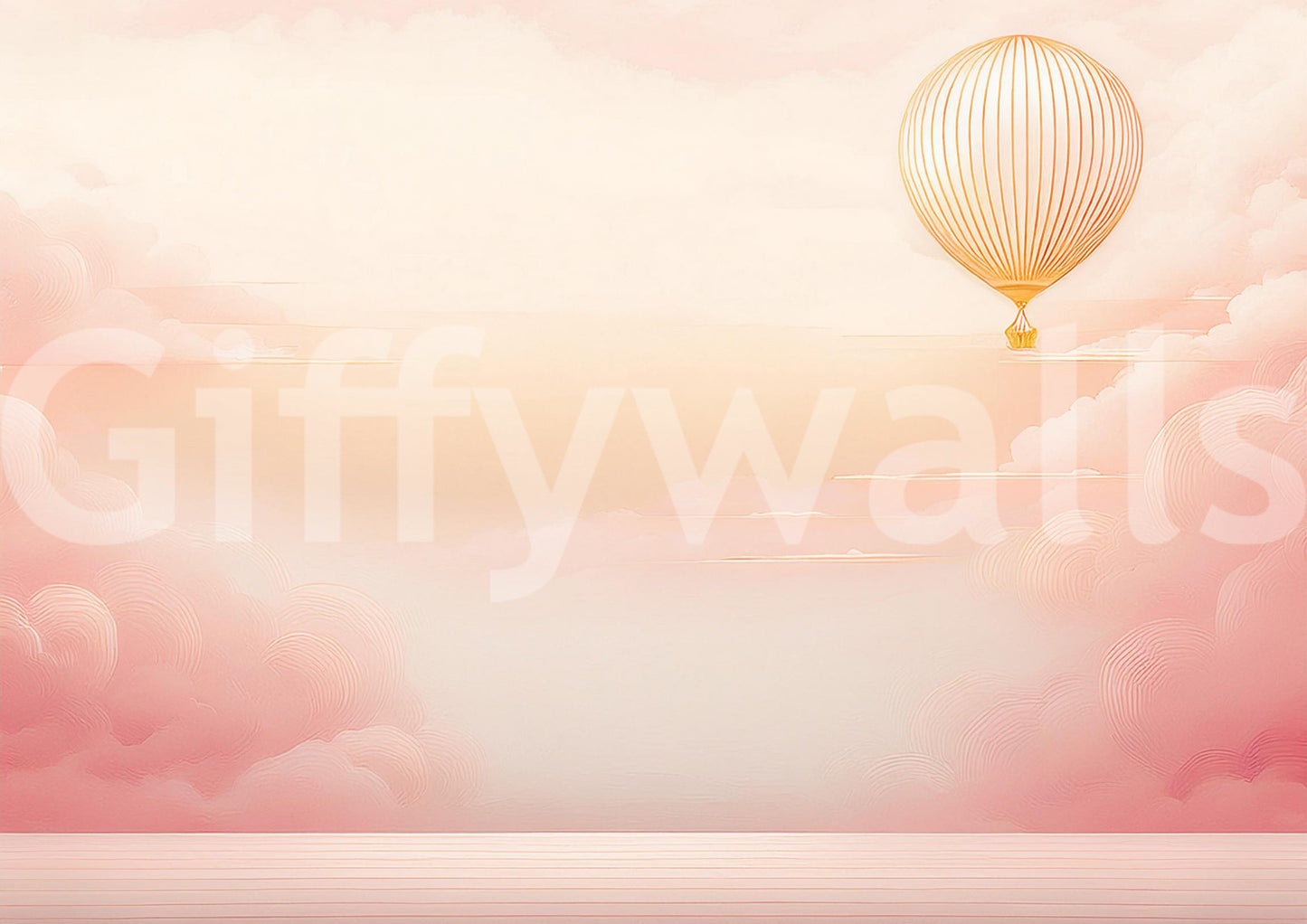 Rose Blush Sky Wall Mural