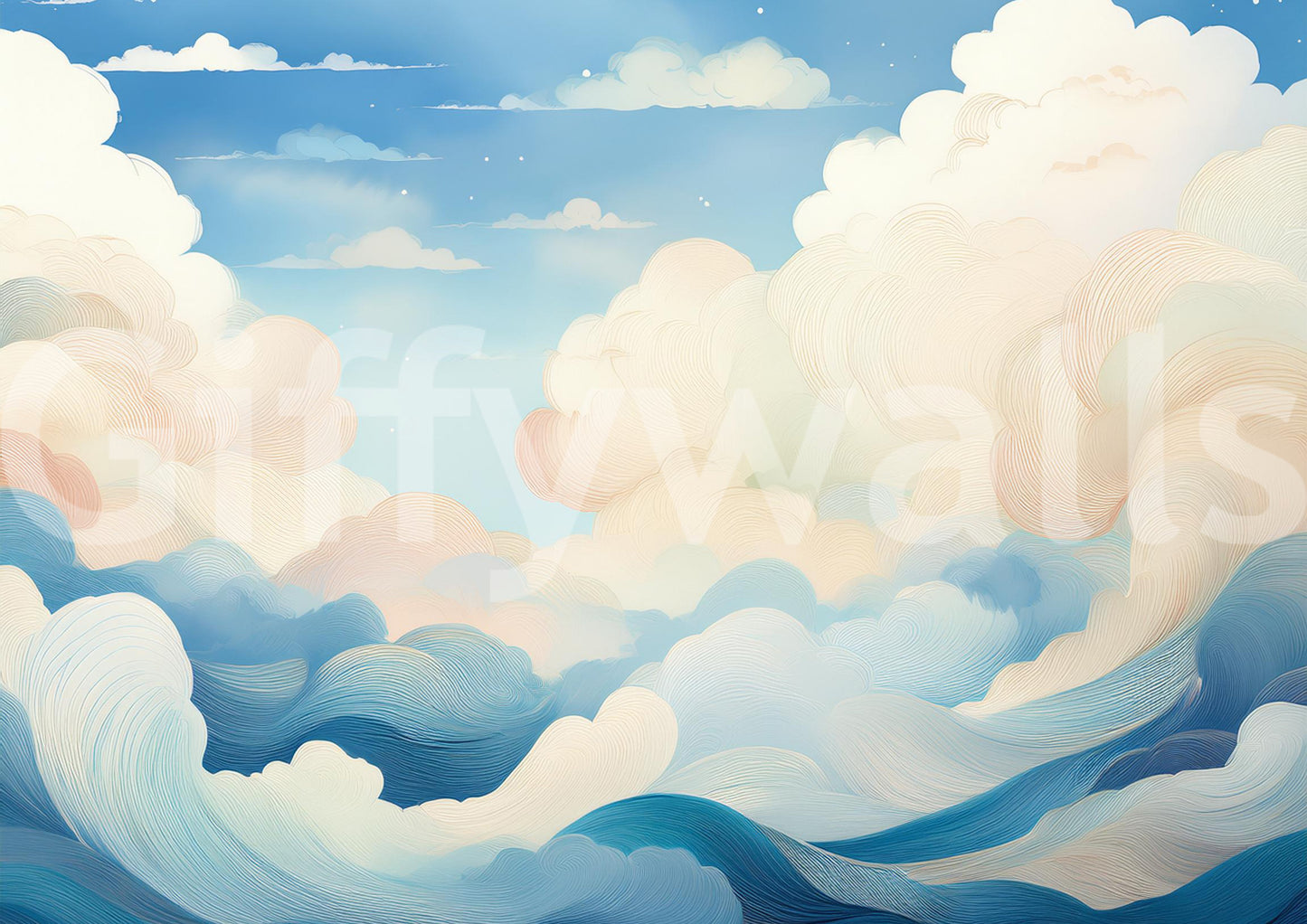 Dreamy Cloudscape Adventure Wall Mural