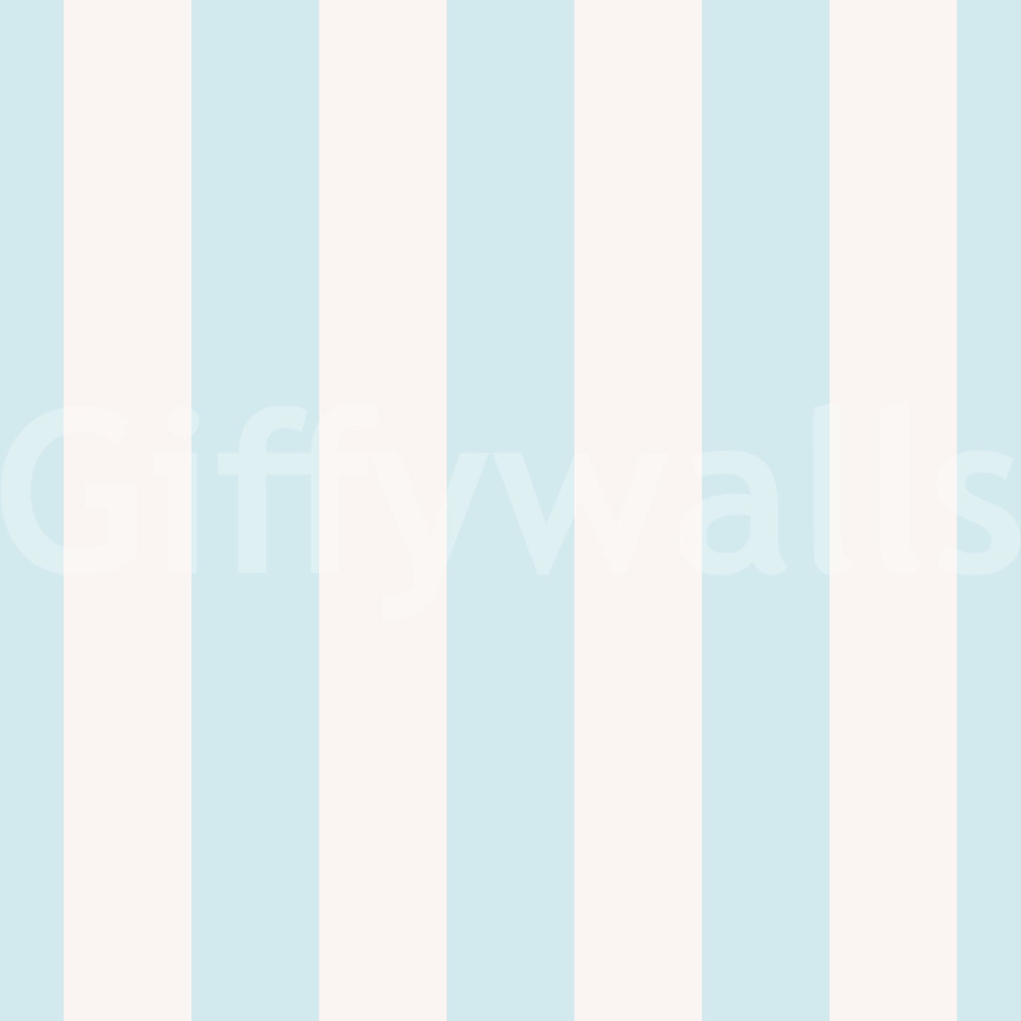Neutral beige and blue wallpaper with minimalist stripes