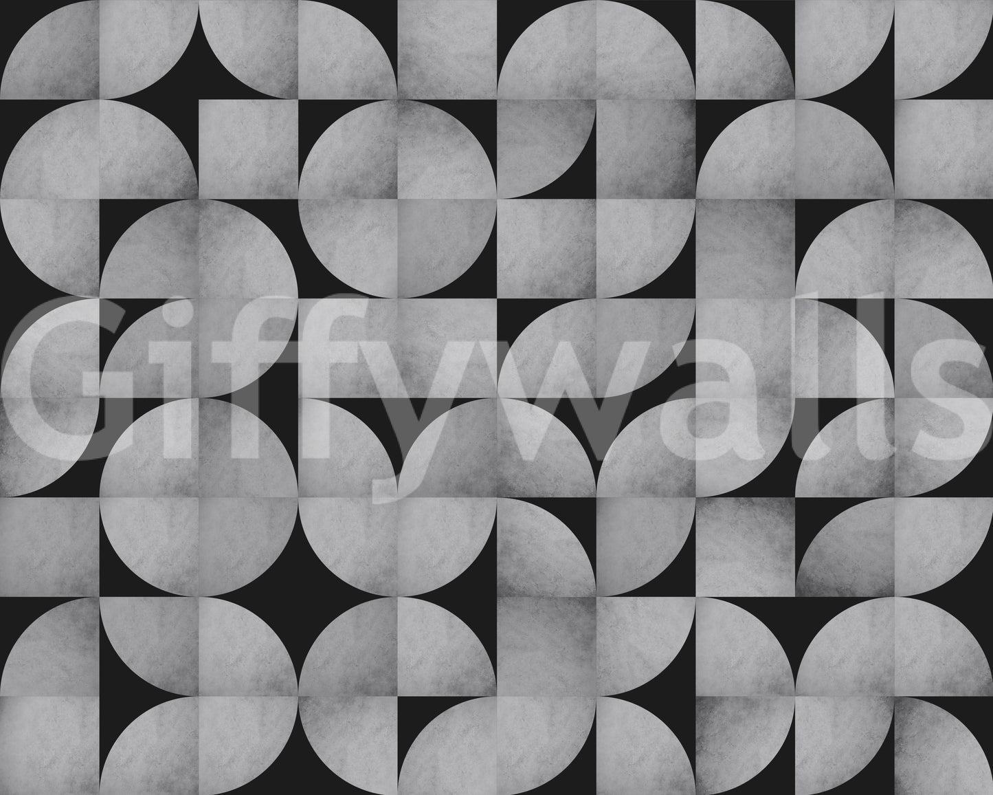 Concrete mosaic mural with mid-century style for stylish rooms