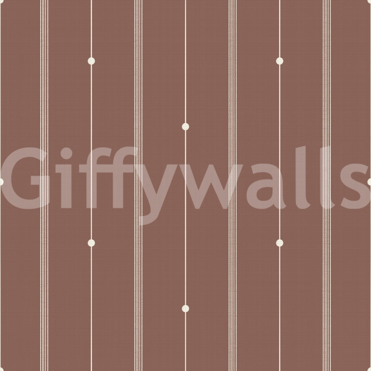 Warm sienna dust wallpaper with subtle texture and stripes