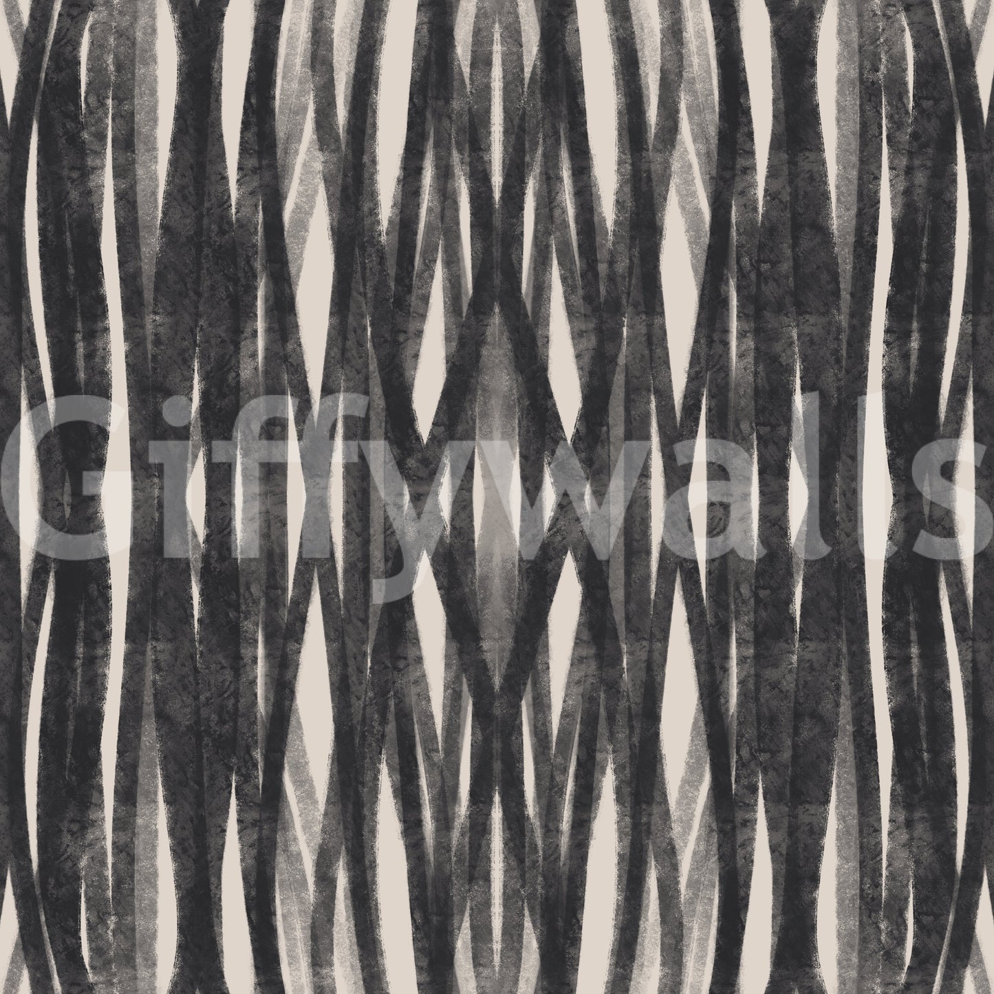 Elegant woven wallpaper in charcoal for home decor