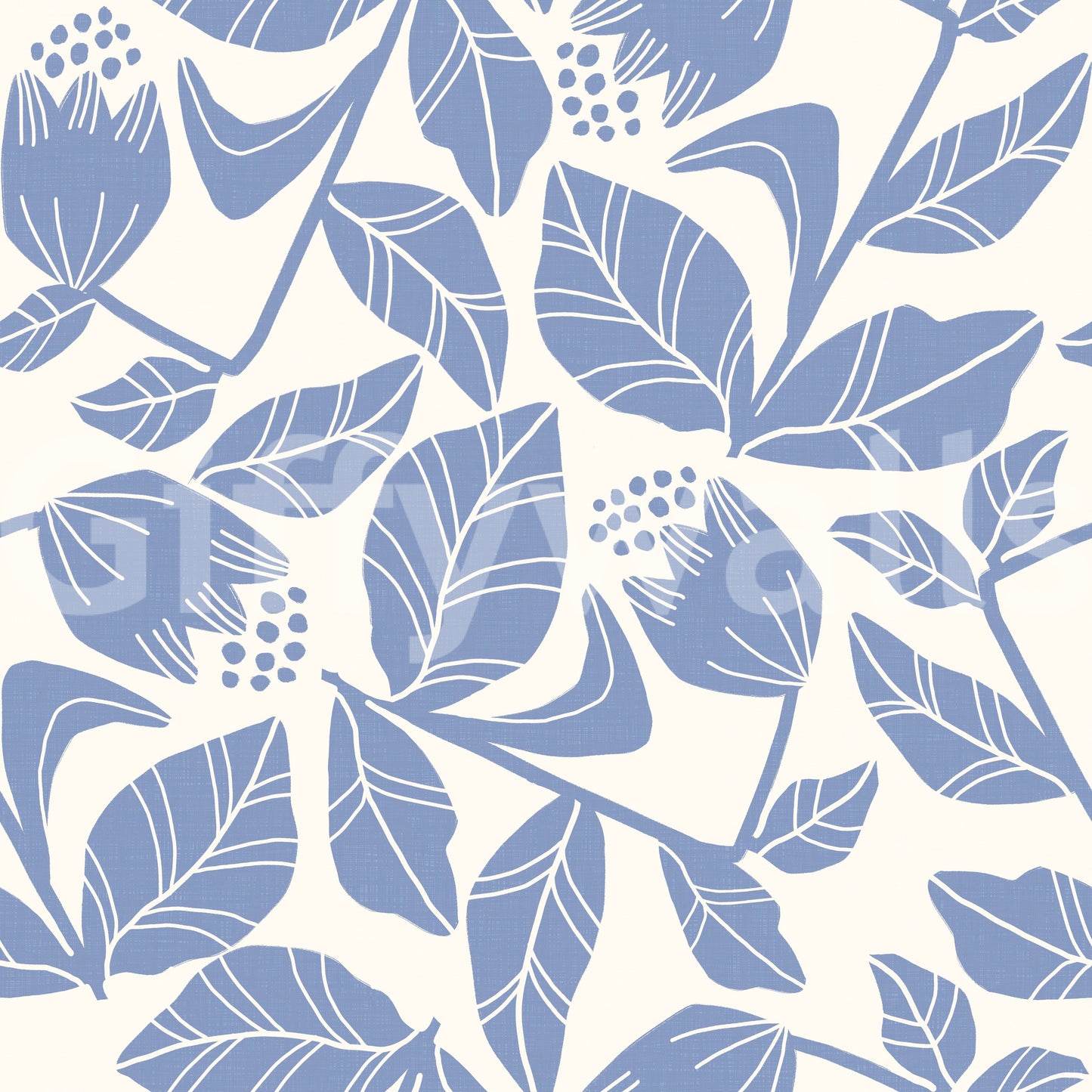 Peaceful floral wallpaper for home