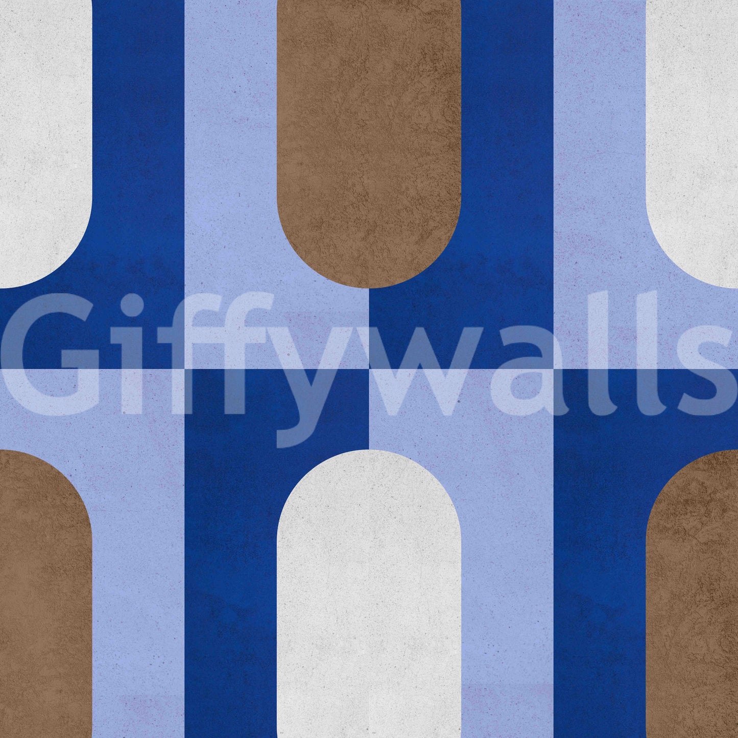 Mid century style wallpaper mural