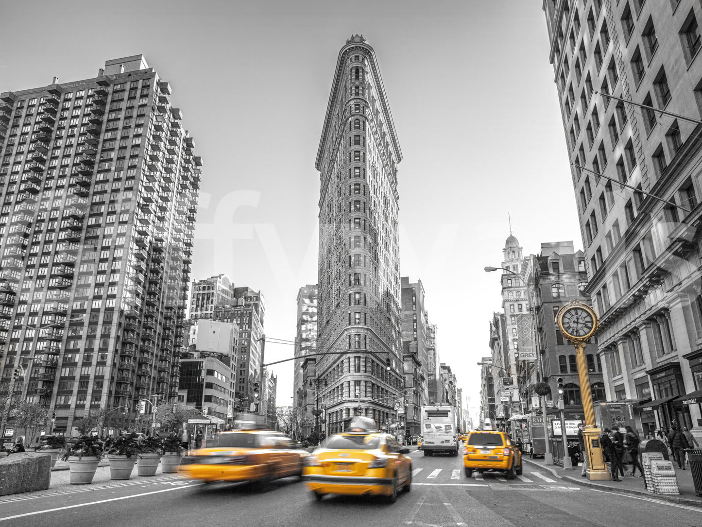 Wall decor with a sense of movement and iconic landmark.