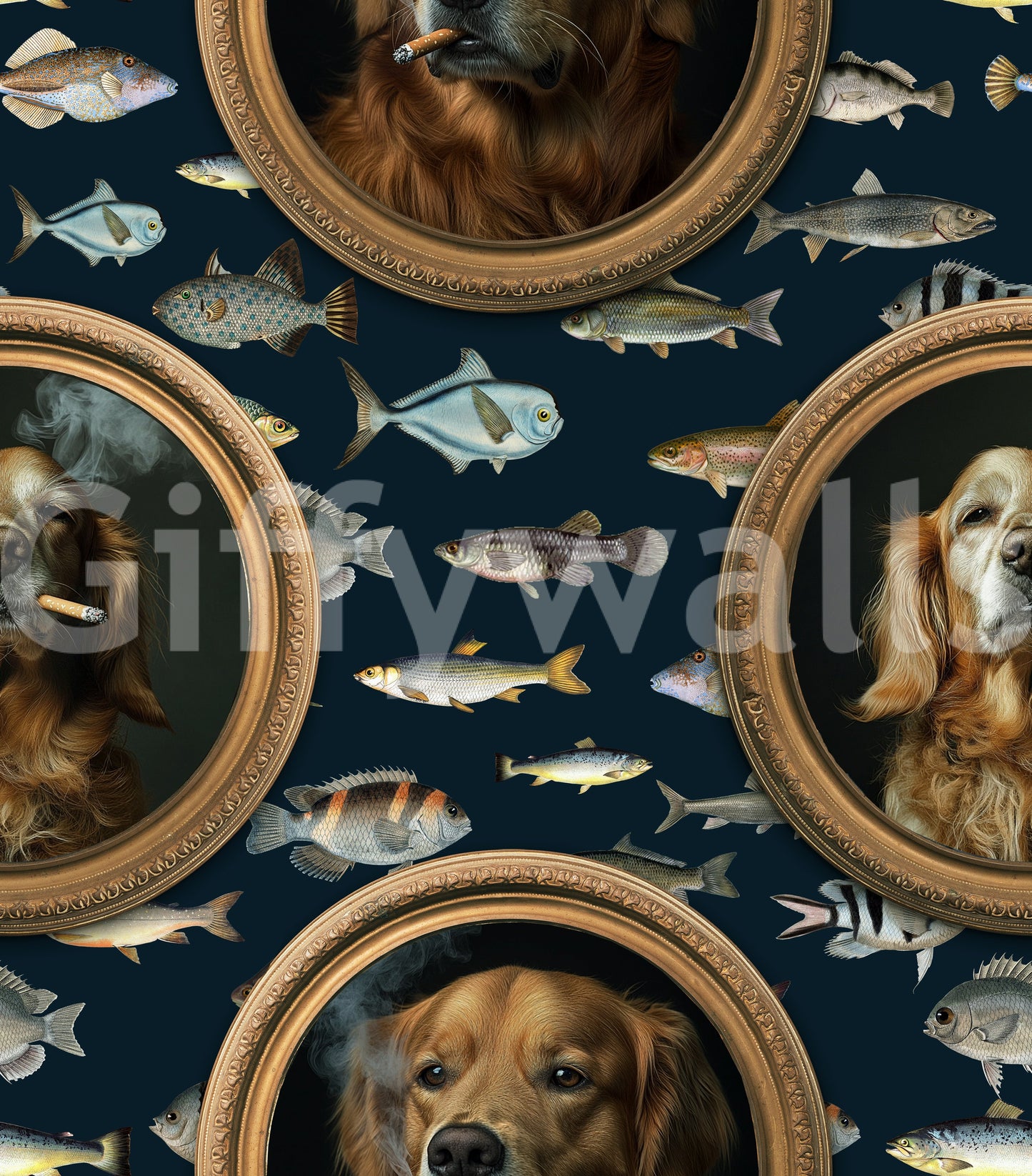 Unique animal-themed wallpaper with a creative twist.