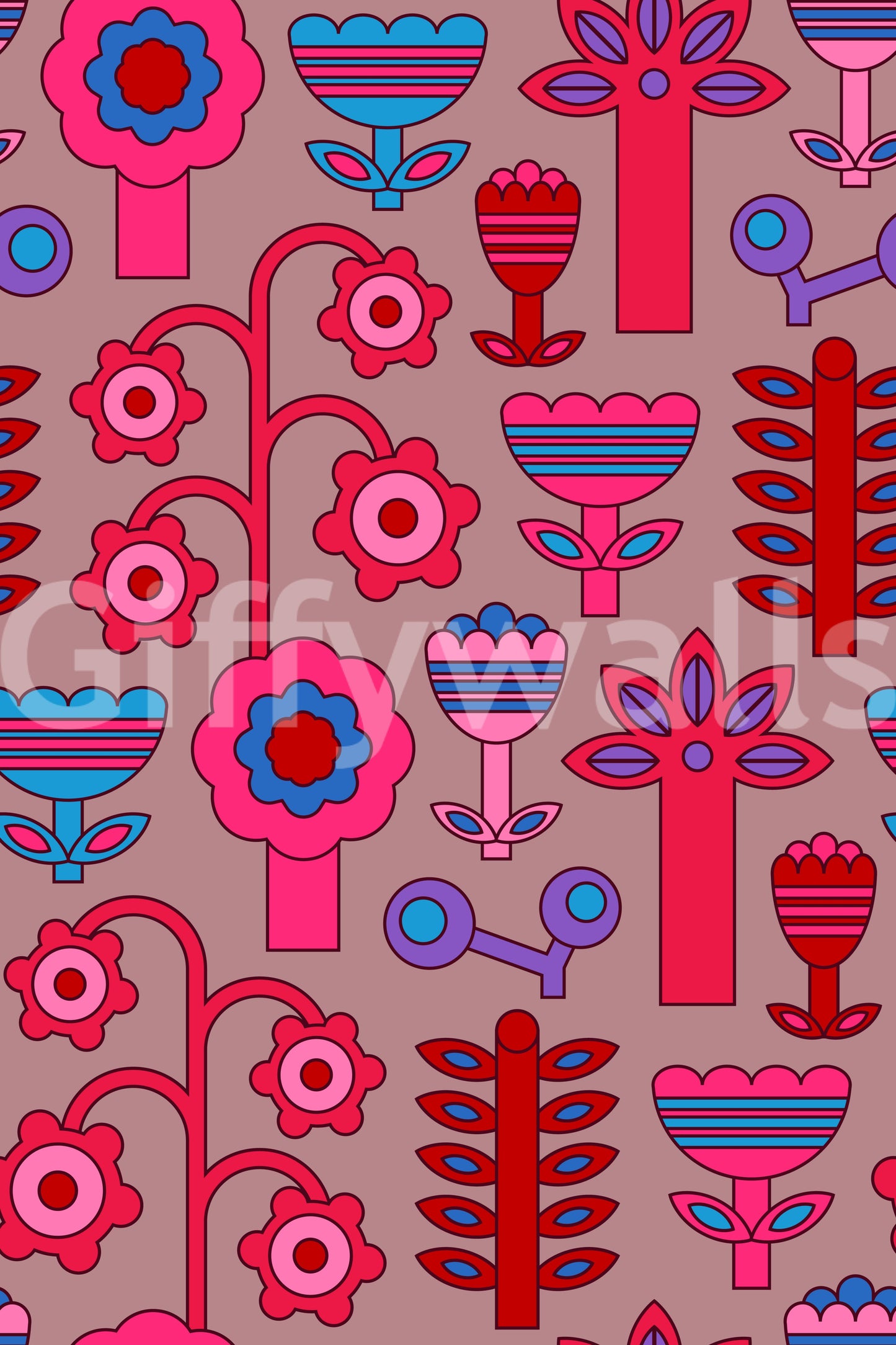 Provides a lively and artistic backdrop.