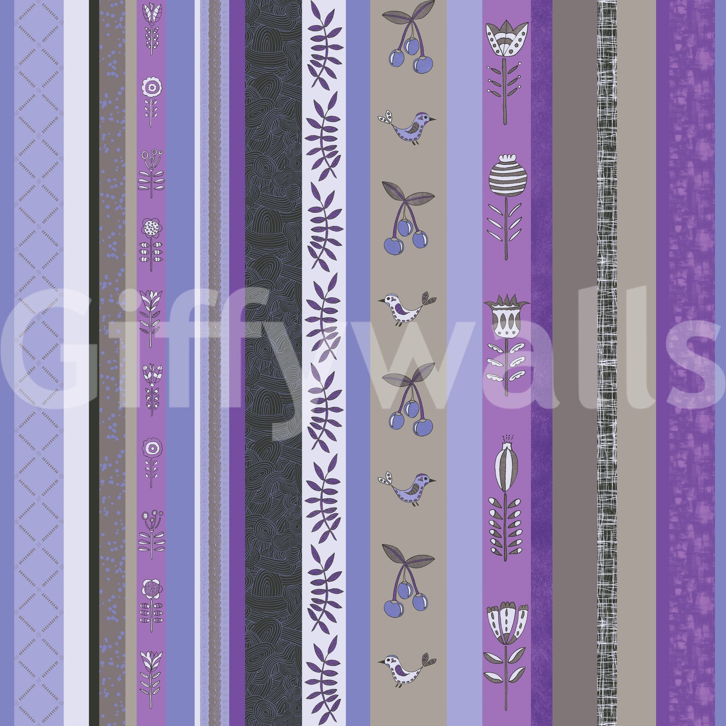 Wallpaper with a playful and charming design.