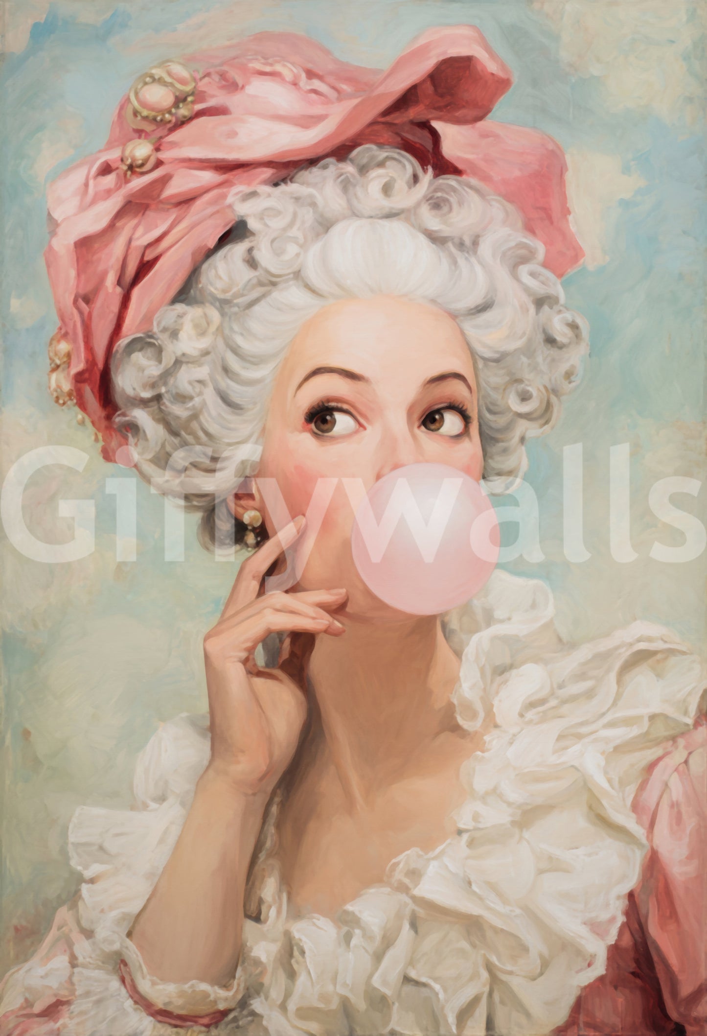 rococo lady with a humorous twist