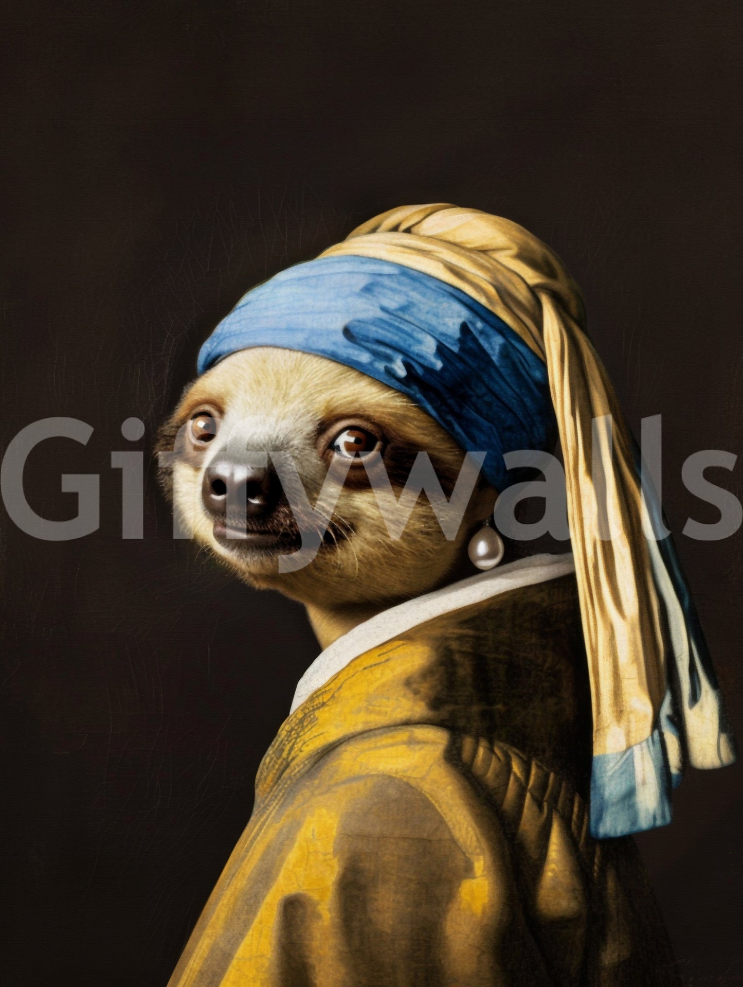 classic painting with a twist mural