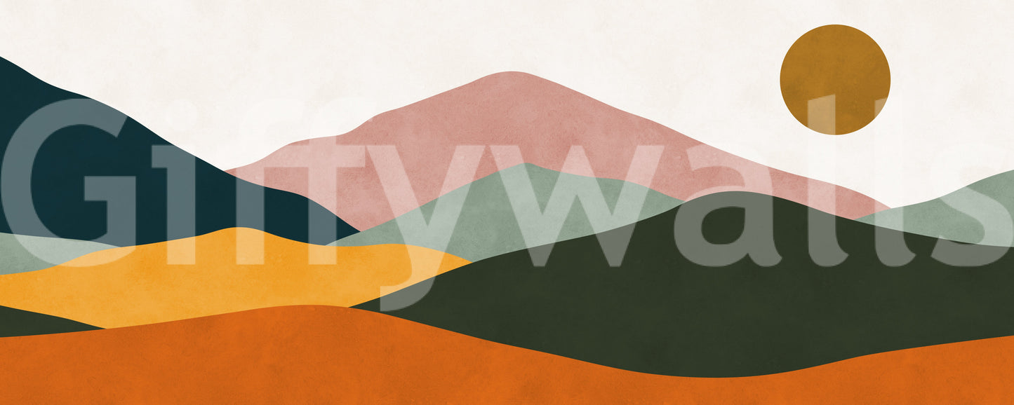 The Sunset Layers mural makes a sophisticated and subtle statement.