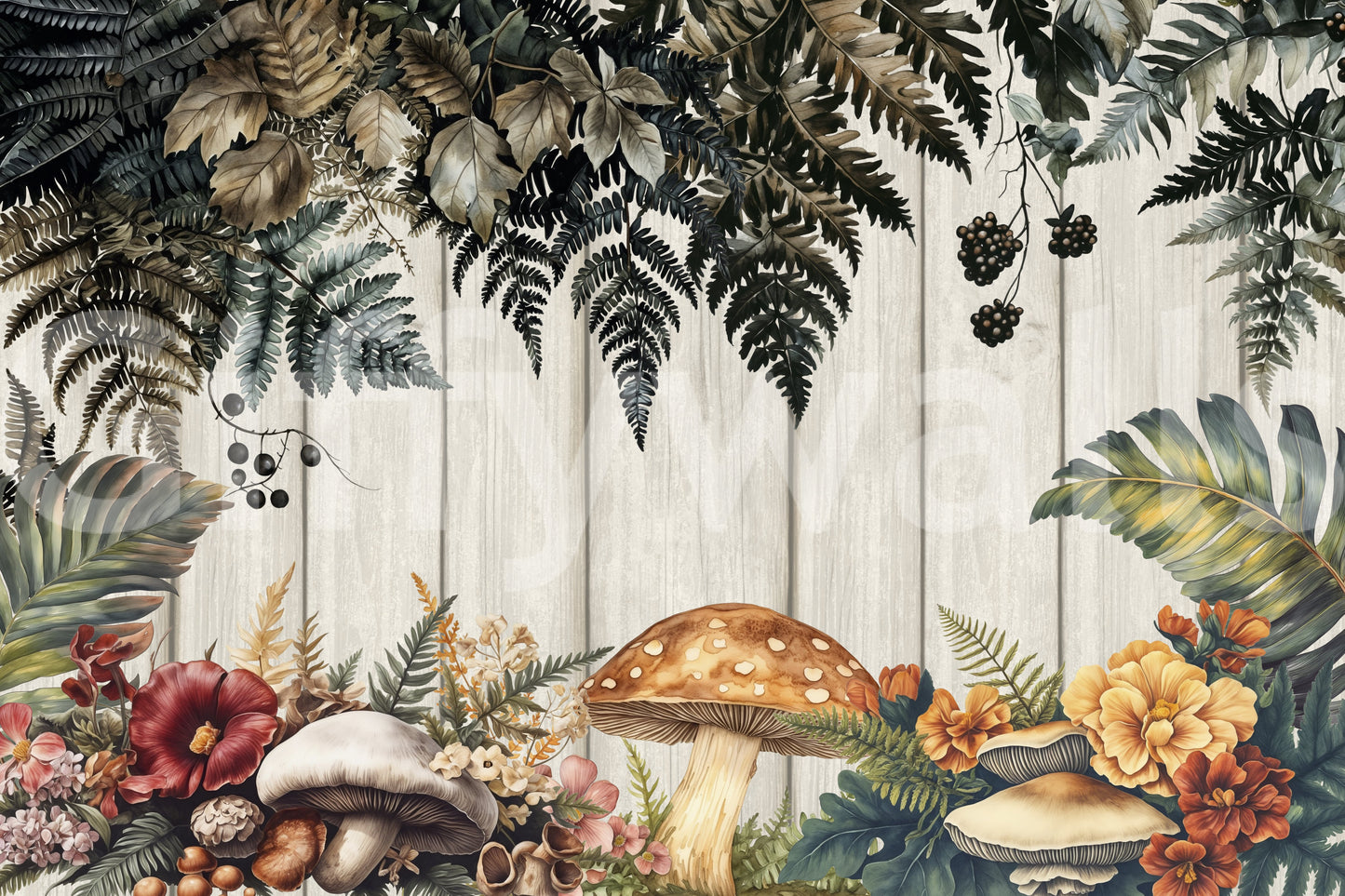 The design is non-realistic and interpretive.