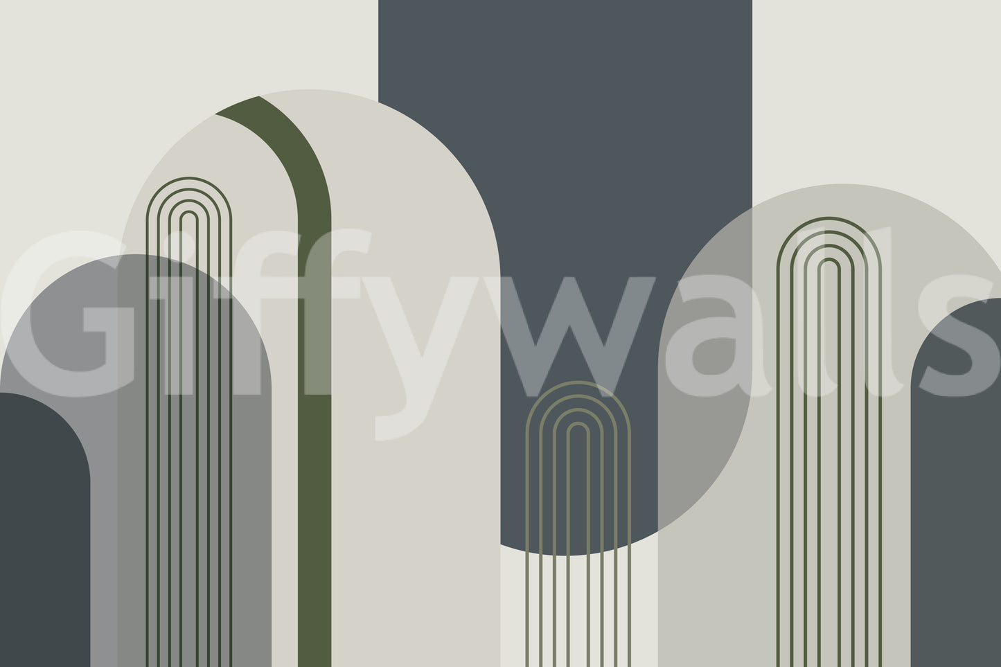 The design is non-realistic and interpretive.