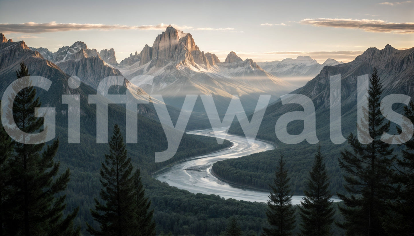 The design is non-realistic and interpretive.