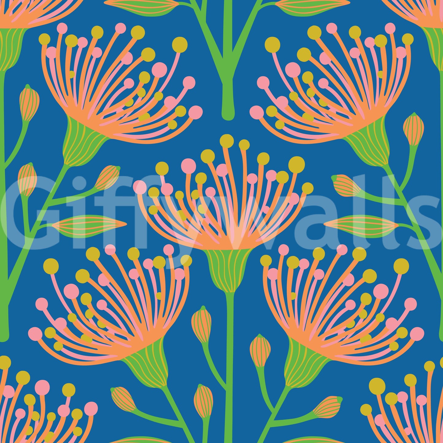 The design is non-realistic and interpretive.