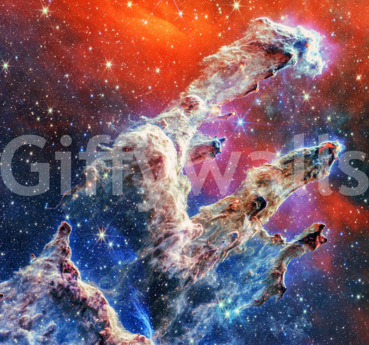 The feeling is one of vastness and celestial beauty.