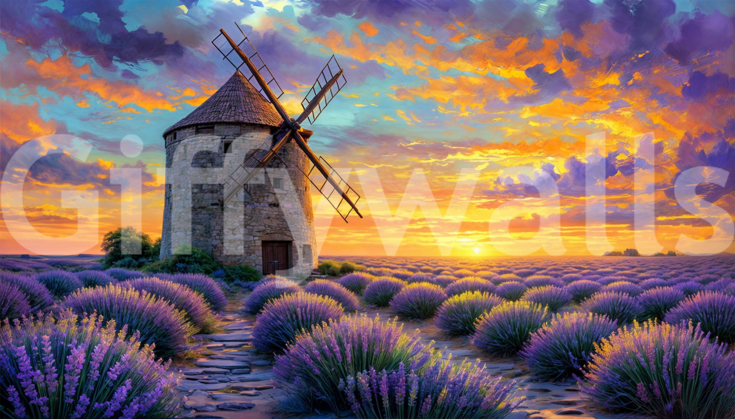 The wallpaper has a smooth, non-reflective matte finish.