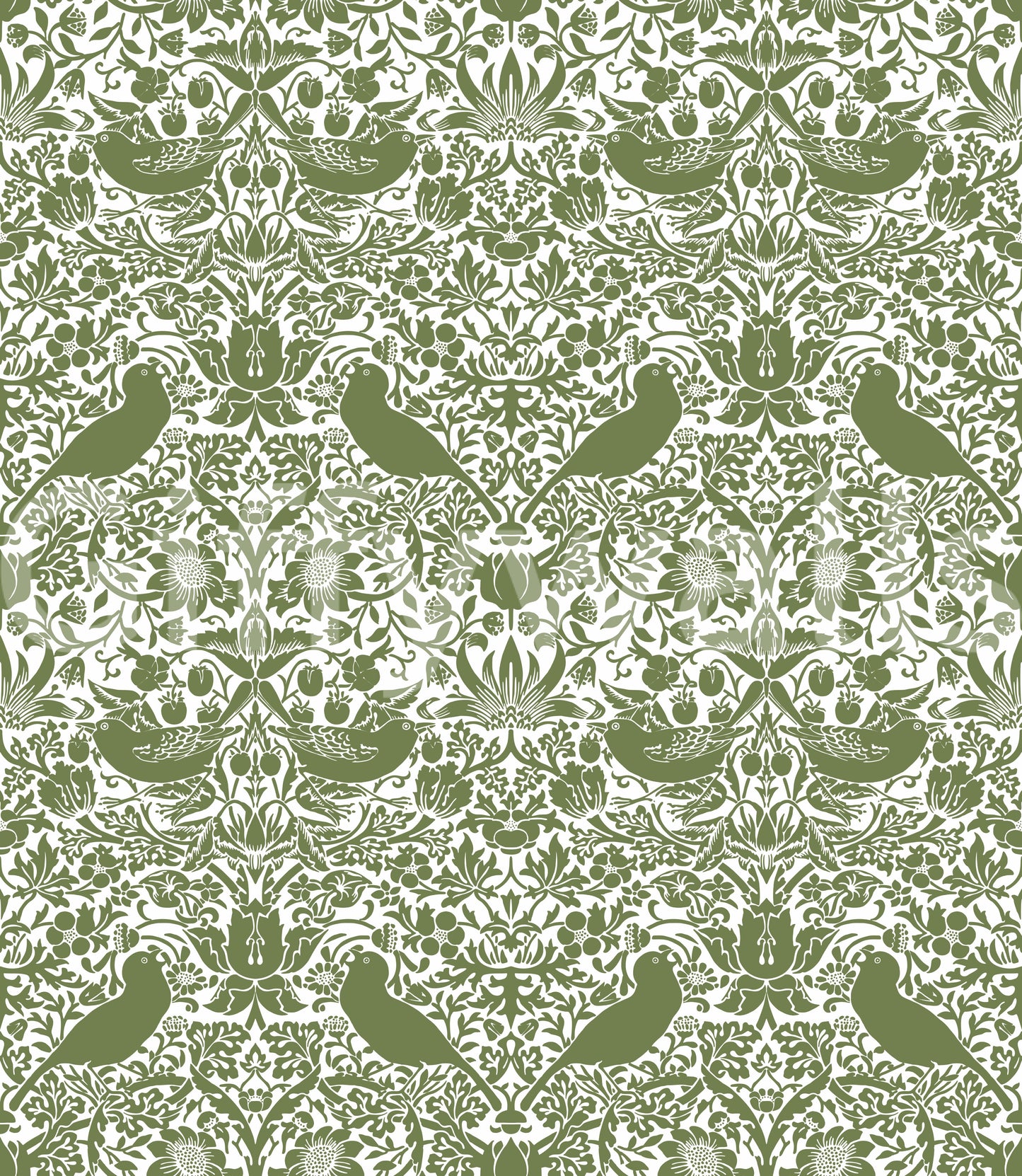 The wallpaper has a smooth, non-reflective matte finish.