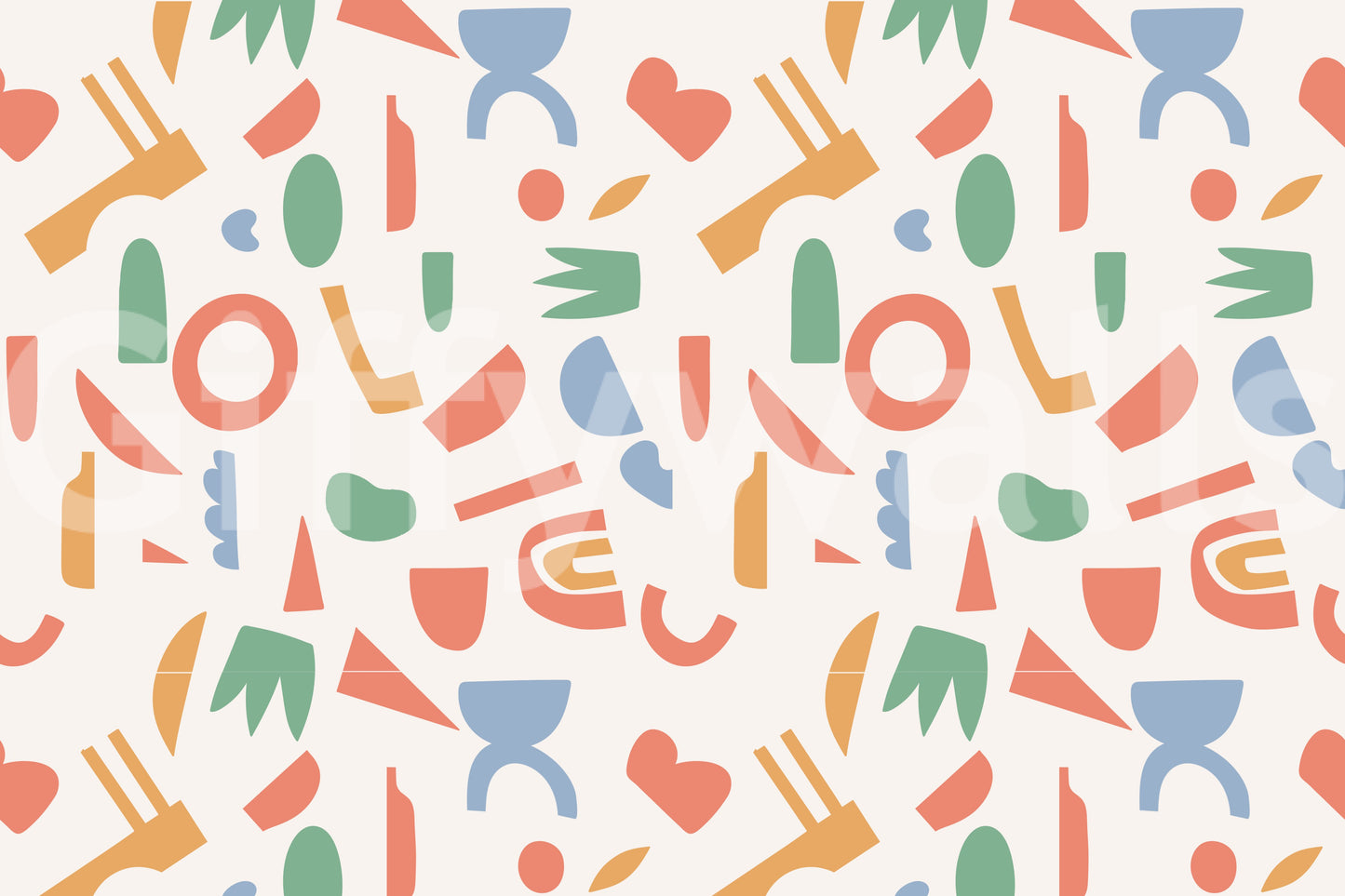 The style is a soft-focus illustration or a painterly design.