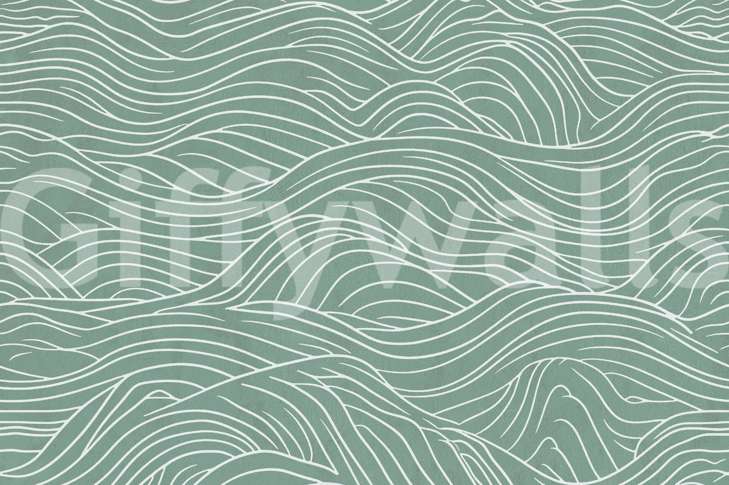 Sage & serene waves, peaceful and calm