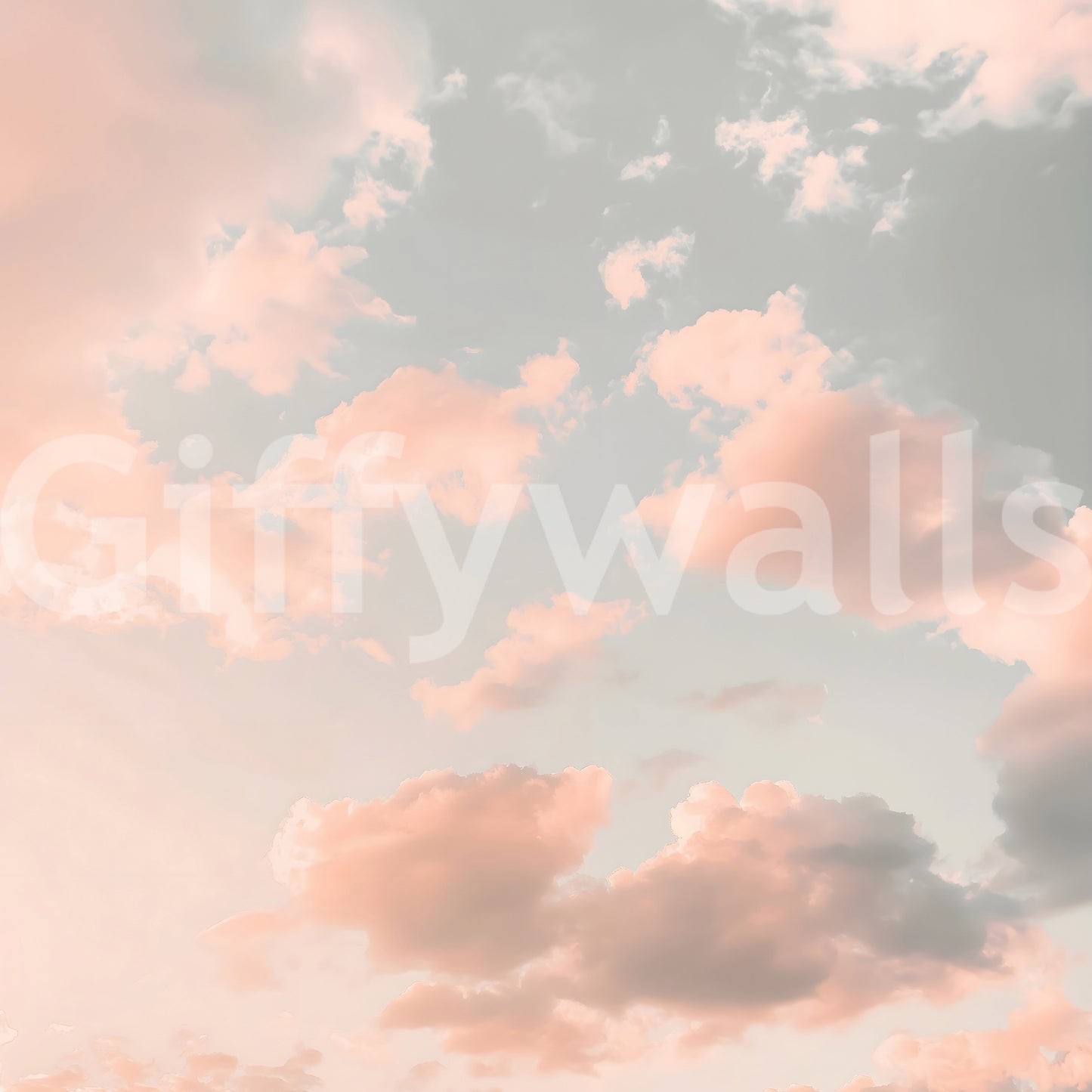 Peach pastel sky, peaceful and calm