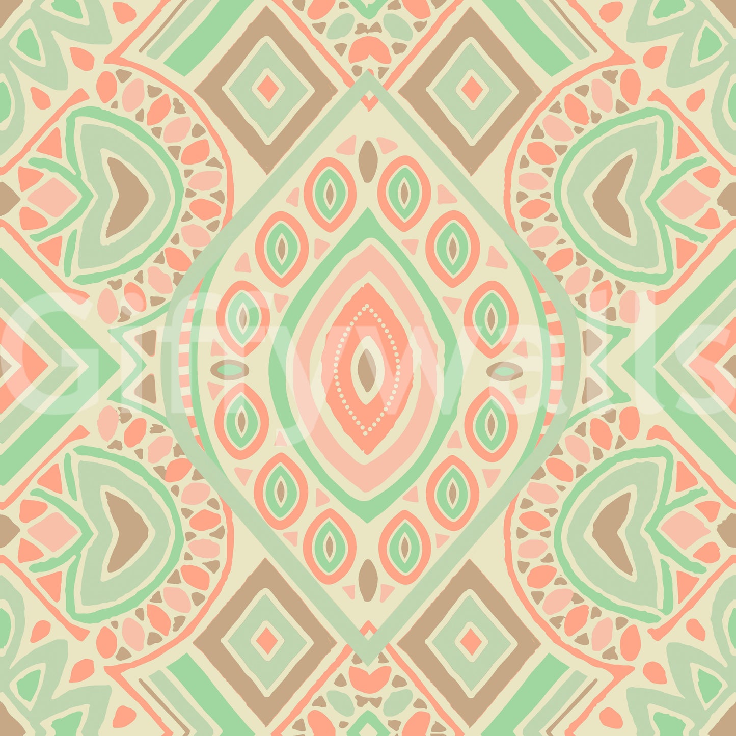 Boho aztec pattern, peaceful and calm